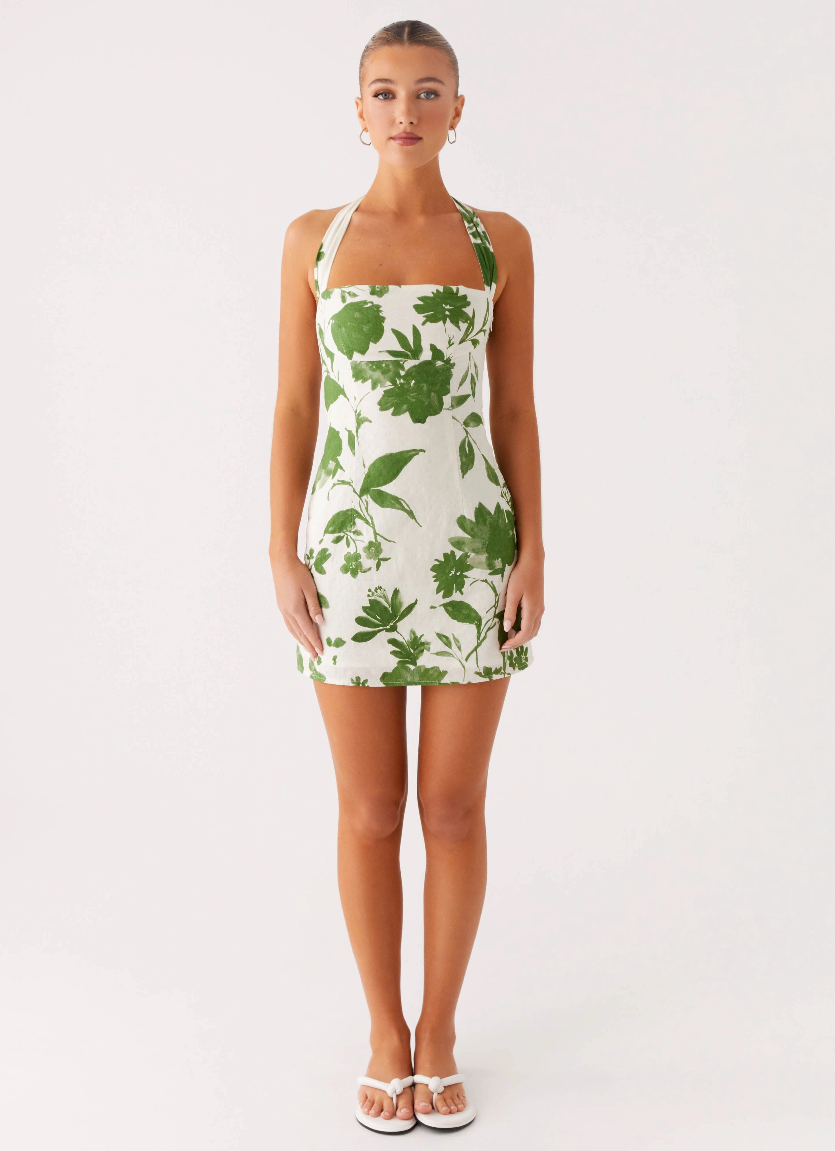Casual Outfit Melora Mini Dress - Verdant Bloom