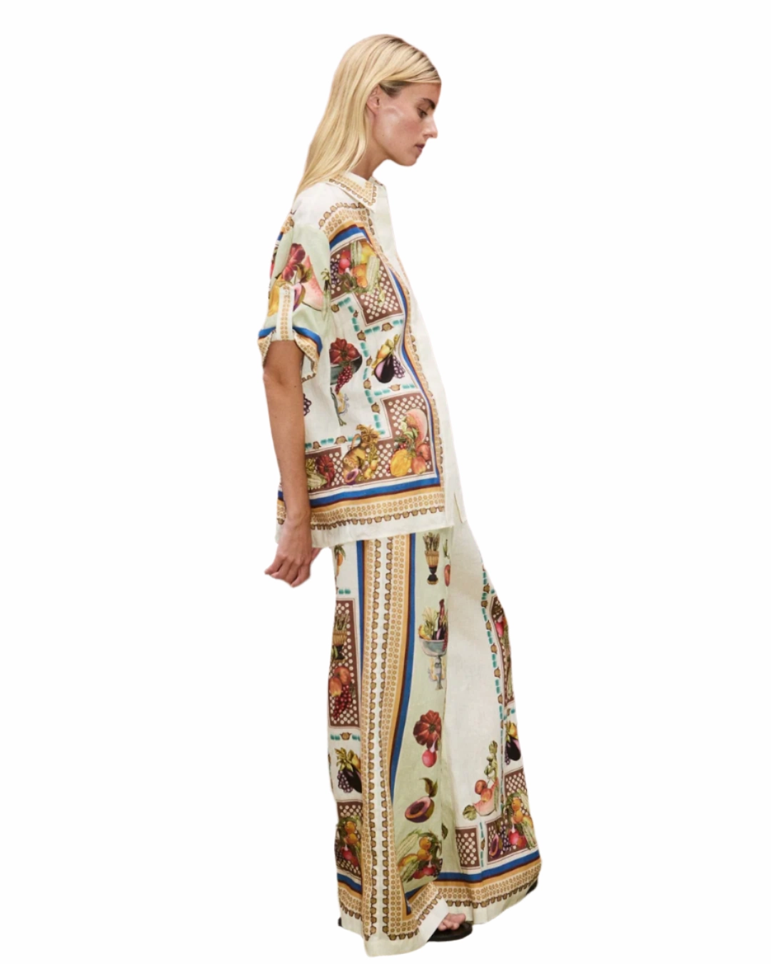 Mercado Pant in Multi Indoor Comfort Flexible Ankle Cuffs