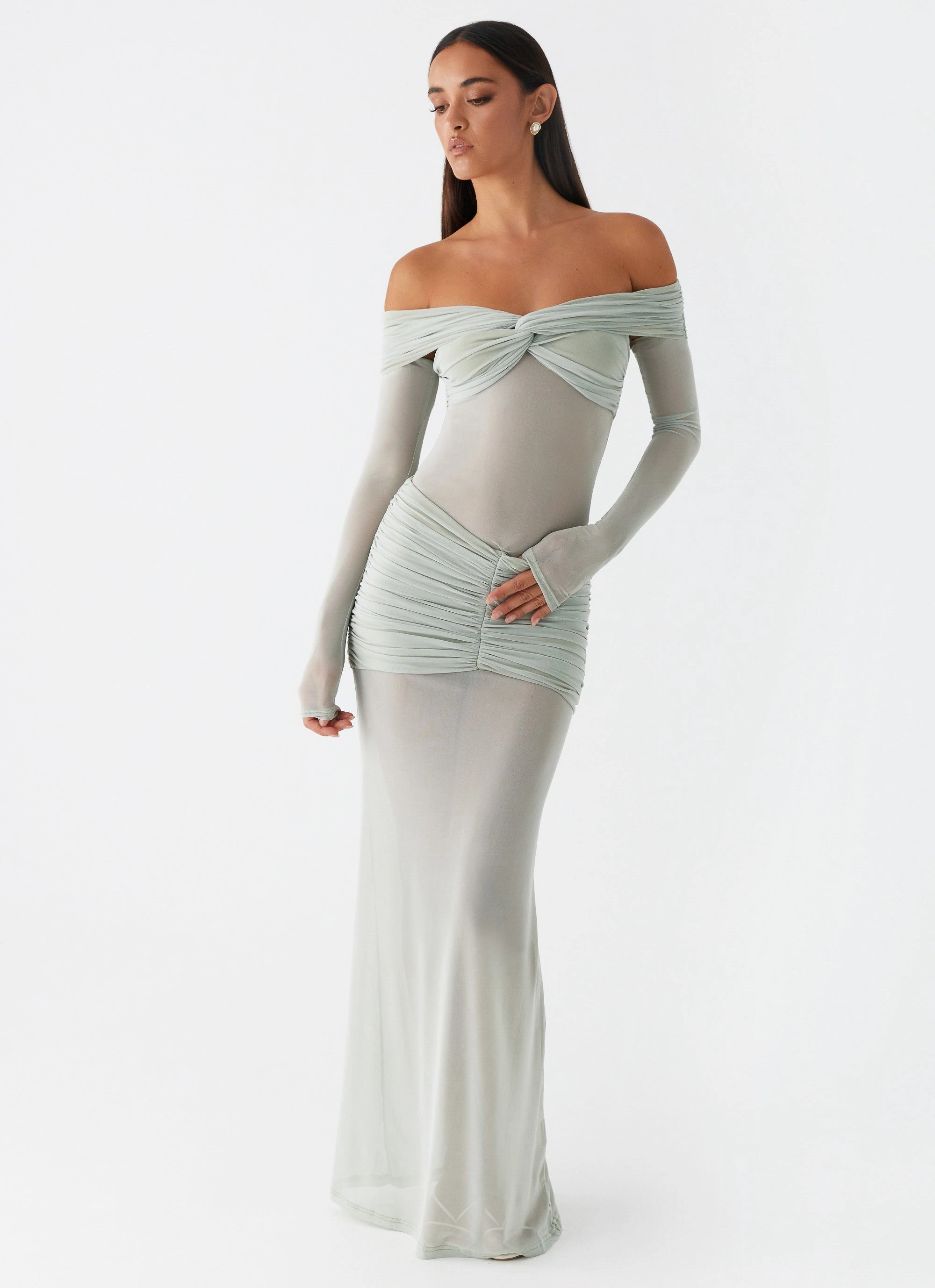 Mercy Maxi Dress - Sage Sophisticated Touch All-Purpose Comfort