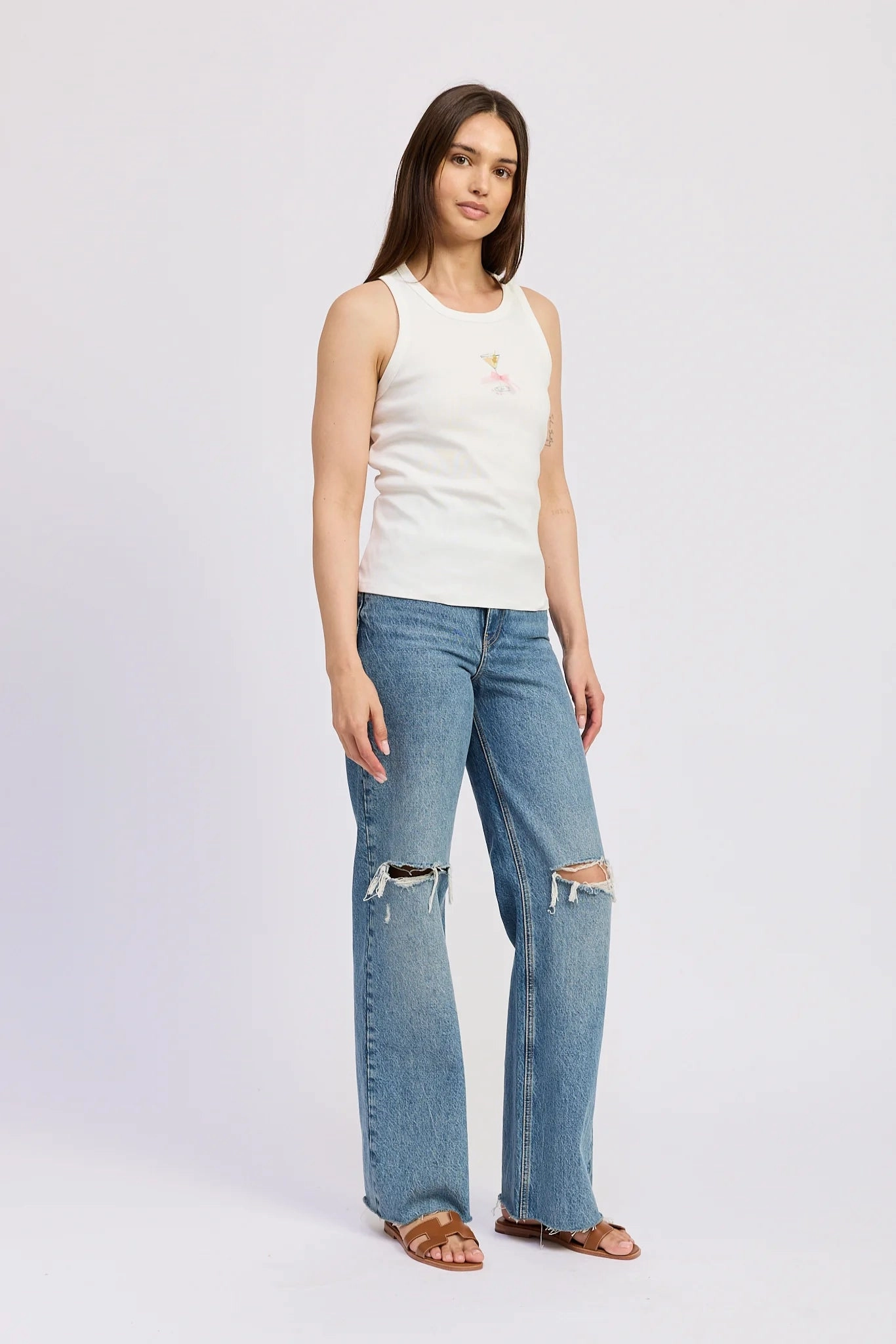 Soft Inner Lining Mia Graphic Tank Top