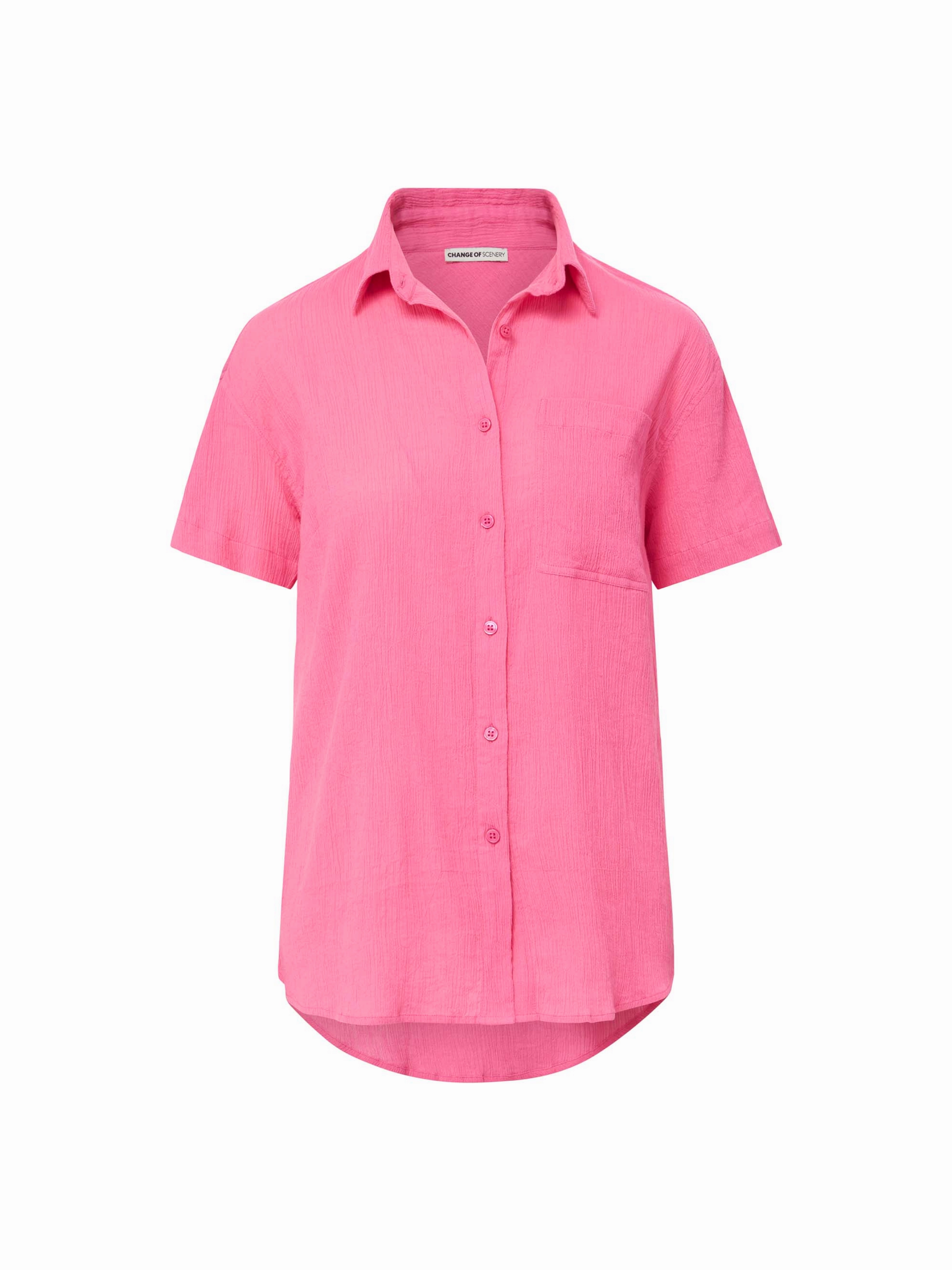 Michelle Shirt In Hibiscus WindproofBarrierTechnology