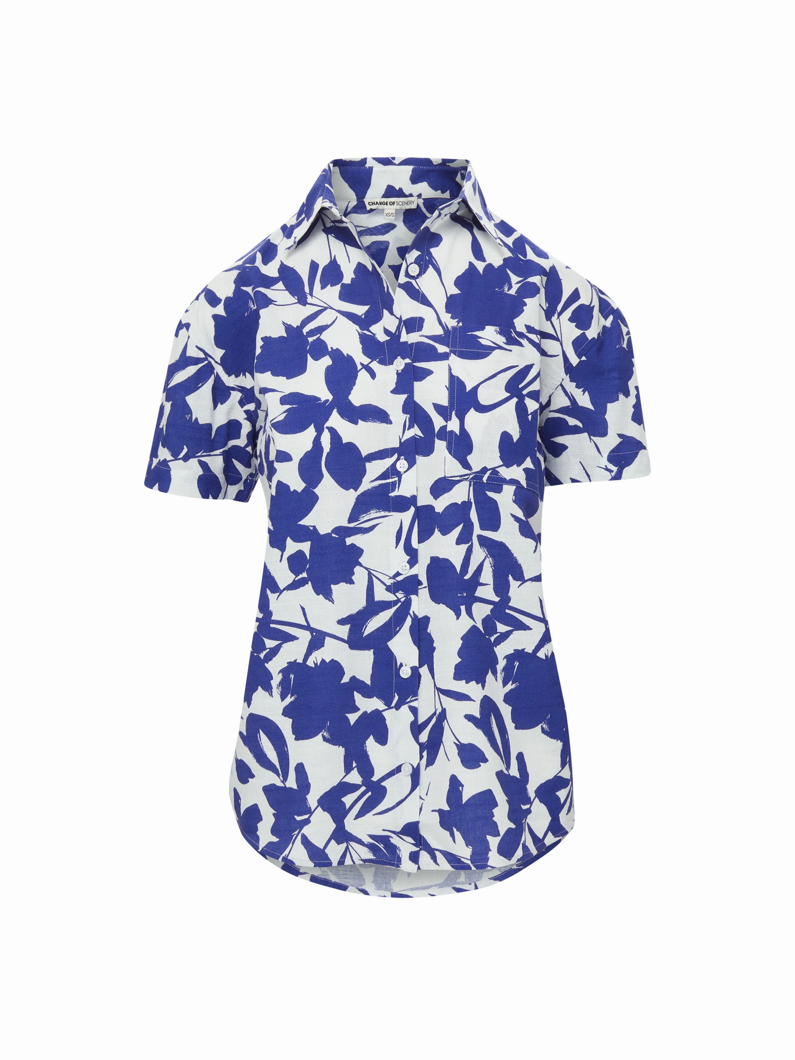 Michelle Shirt In Moraea Garden Quick Release Fasteners