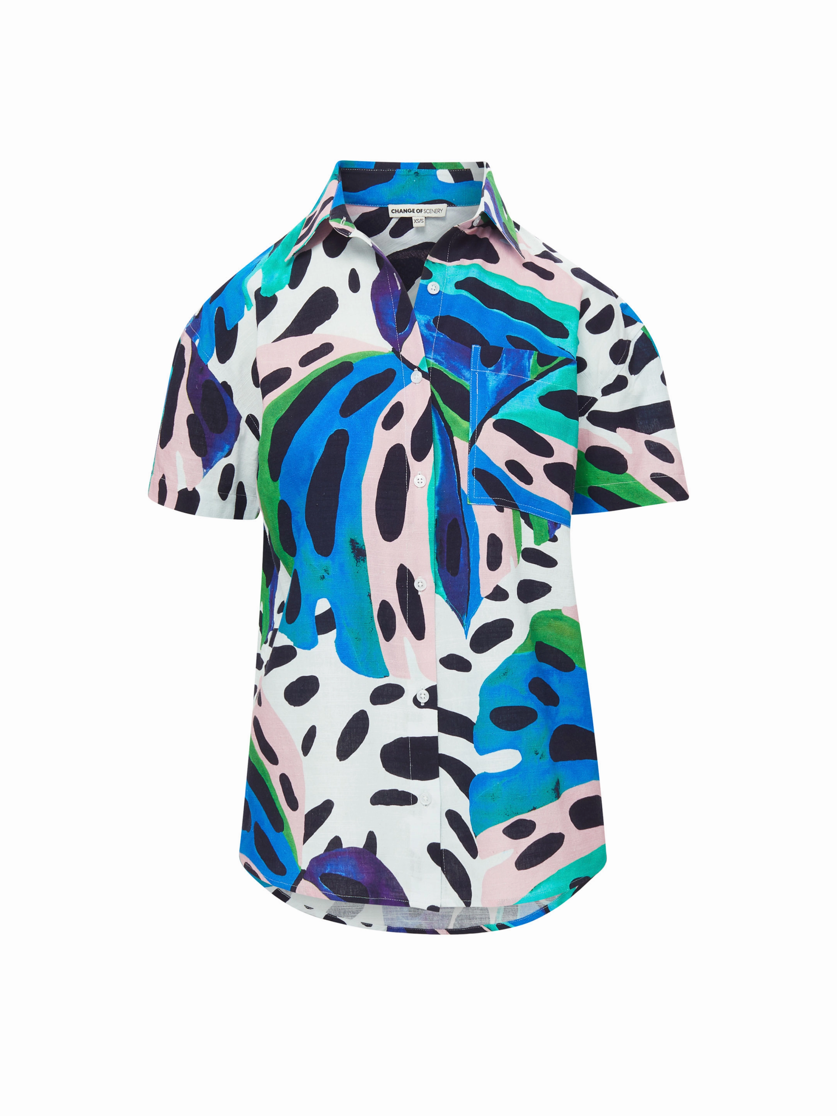 Michelle Shirt In Palm Island Recycled Polyester Blend