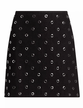 Veronica Beard Blaire Grommet Mini Skirt Style Staple
