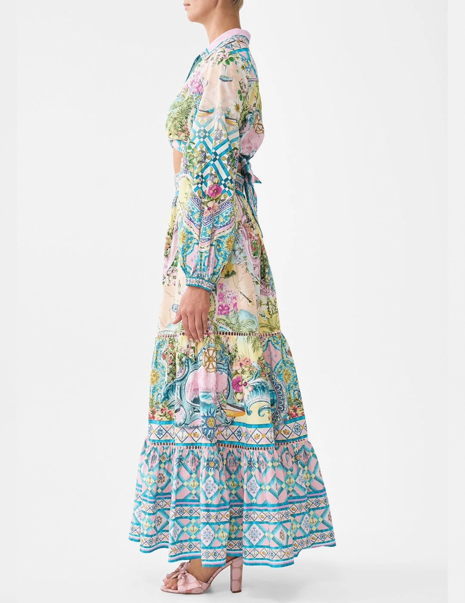 Camilla Cropped Wrap Shirt Layering Piece