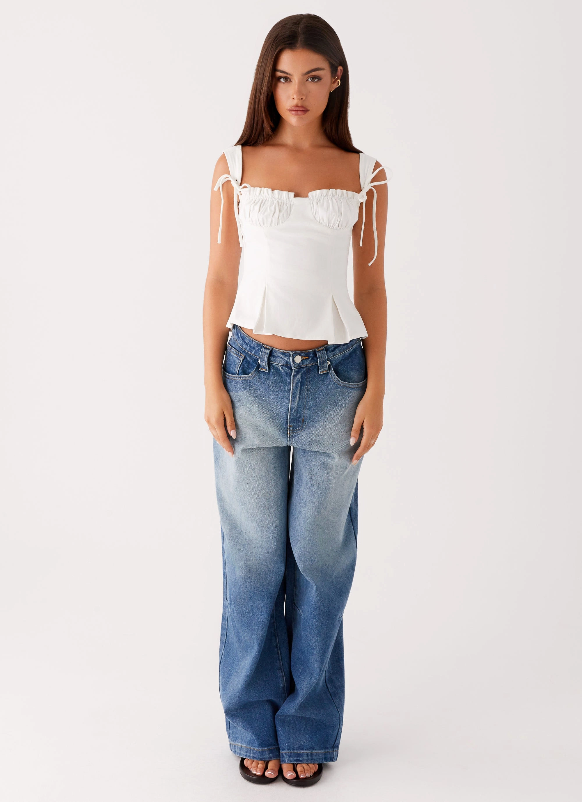 Daydreams Top - White Long Sleeve Tee