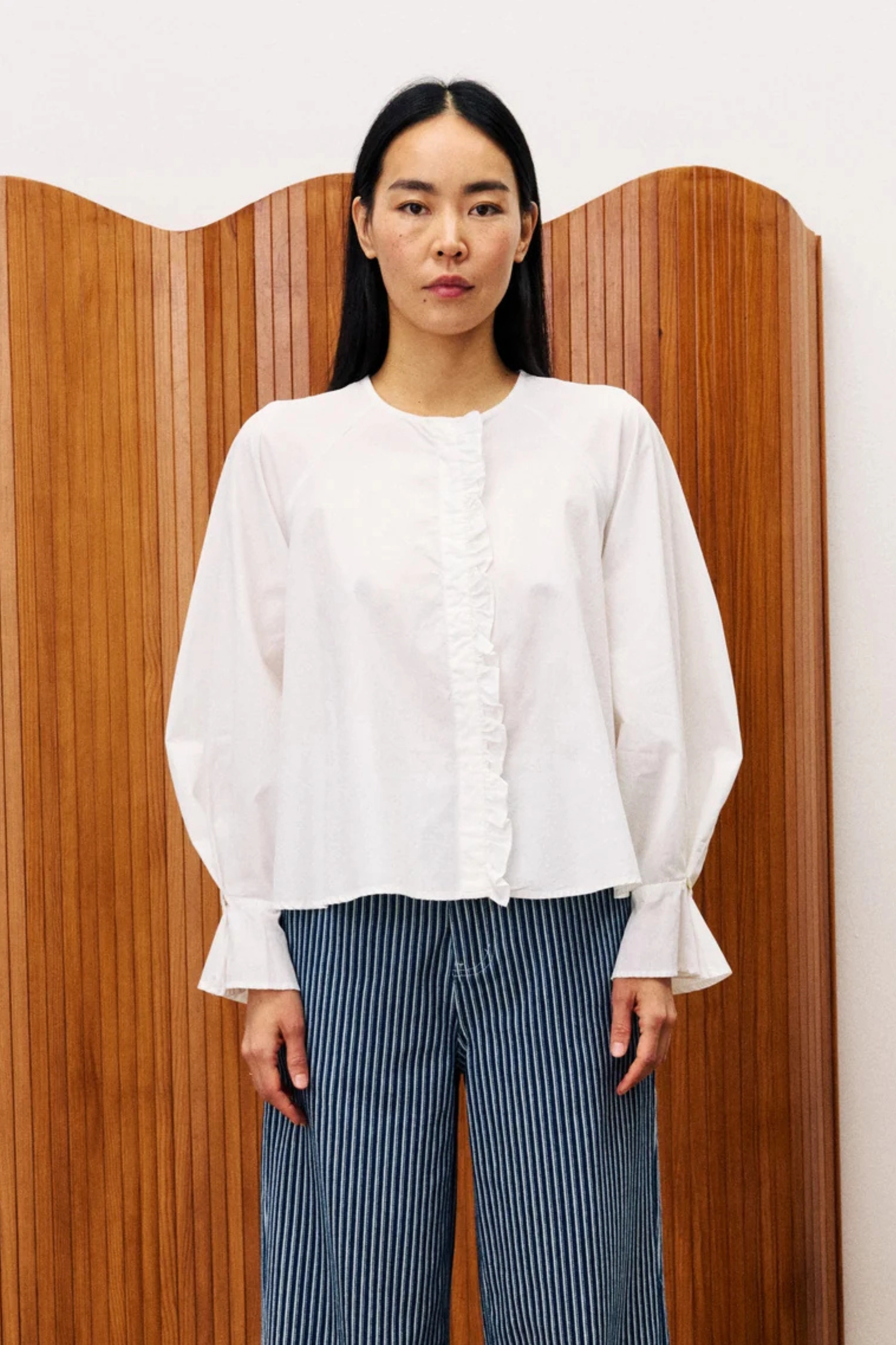 FRNCH Aragon Blouse MultiPanelConstruction Comfy Layer