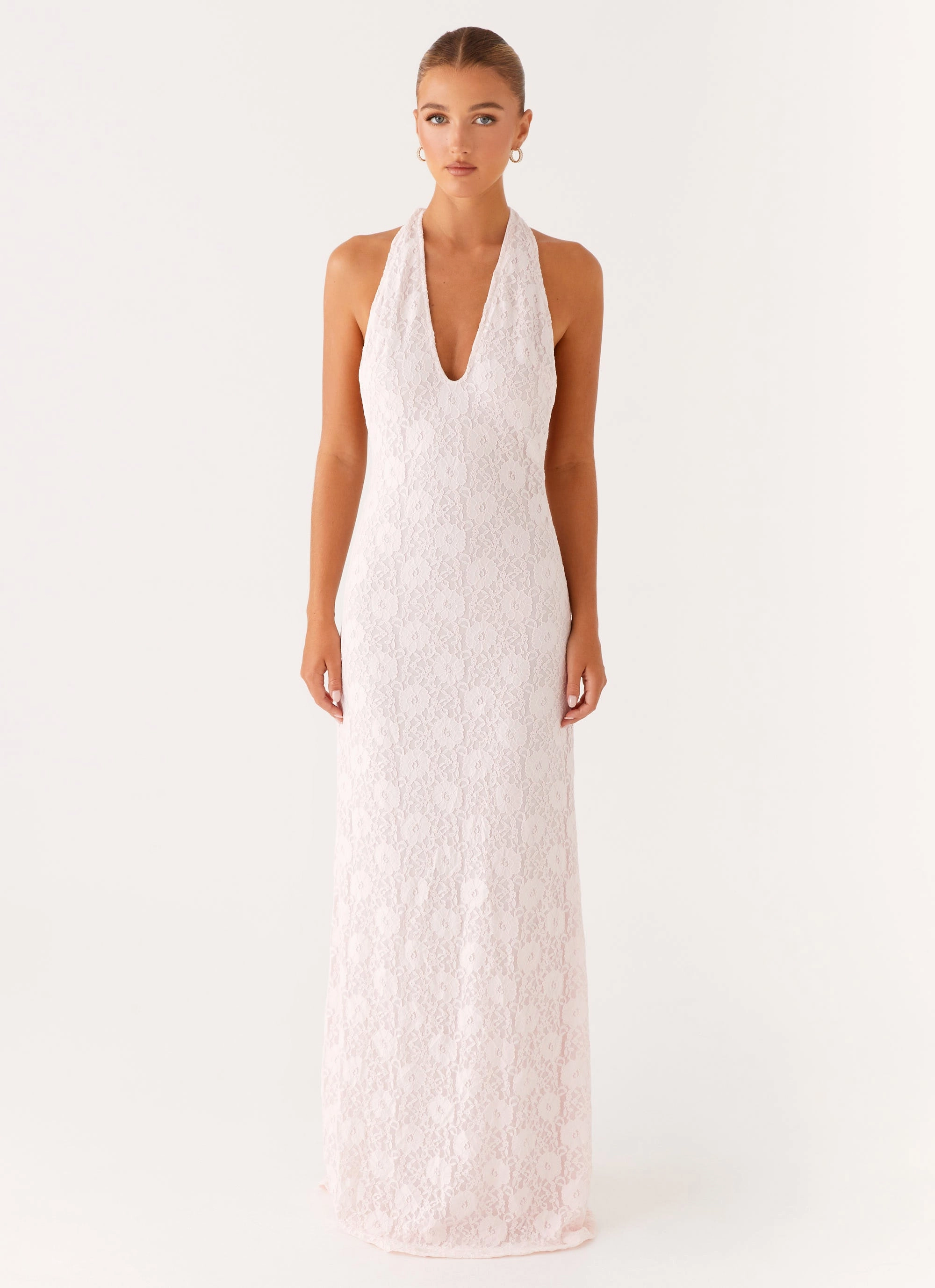 Carly Maxi Dress - Pink Travel Wear Wide Swing