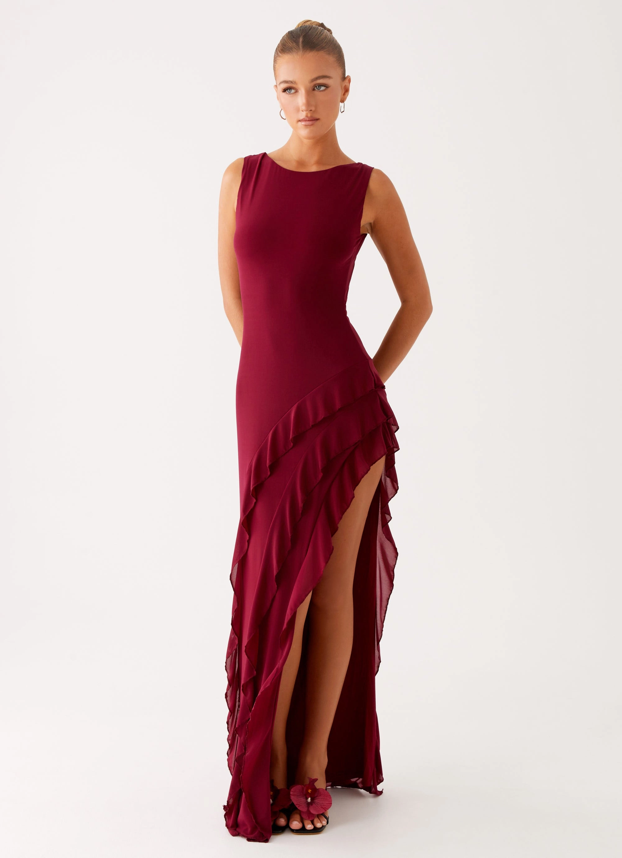Fall Piece Hendrix Maxi Dress - Raspberry Wine