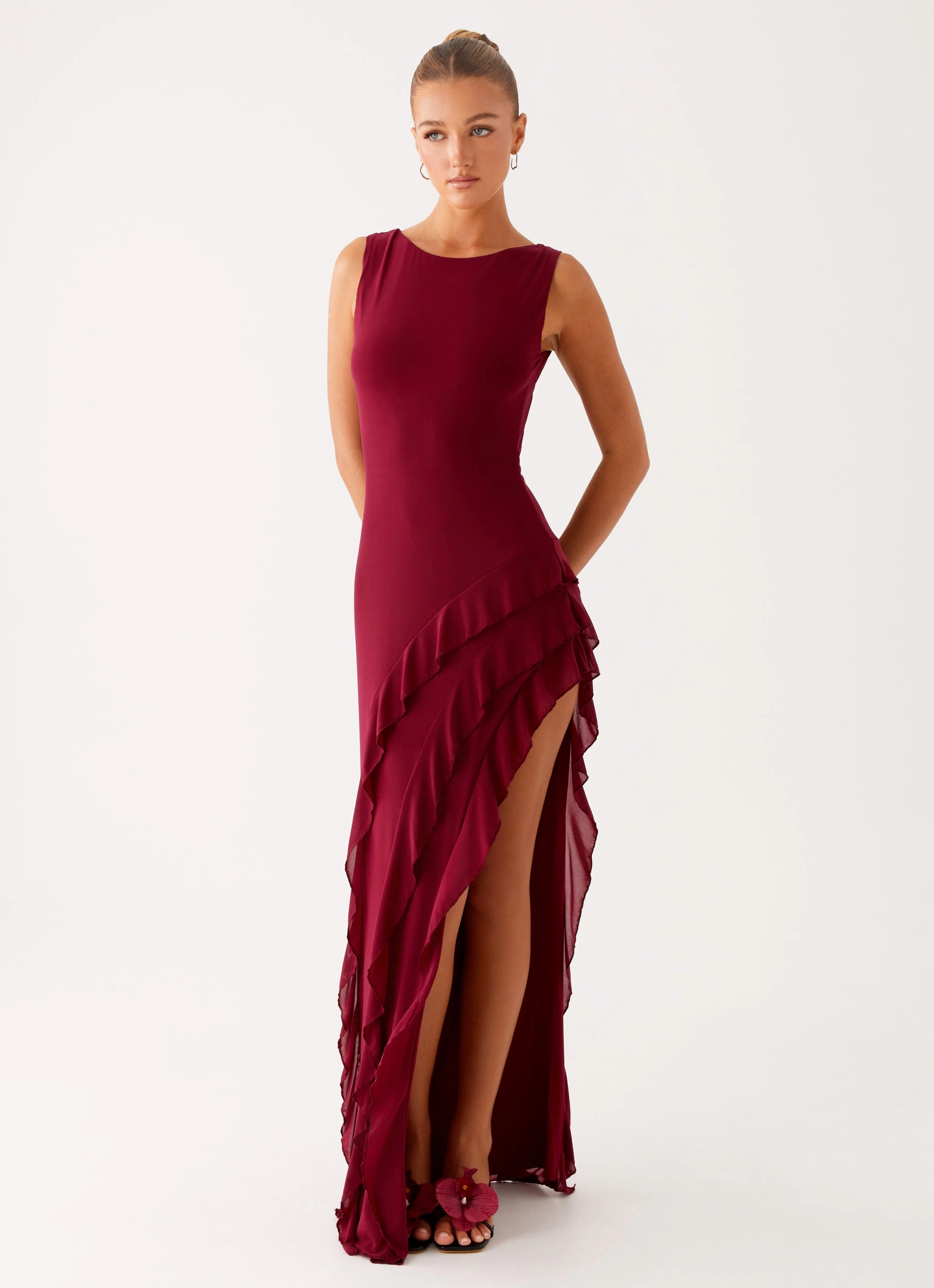 Hendrix Maxi Dress - Raspberry Wine Classic Line