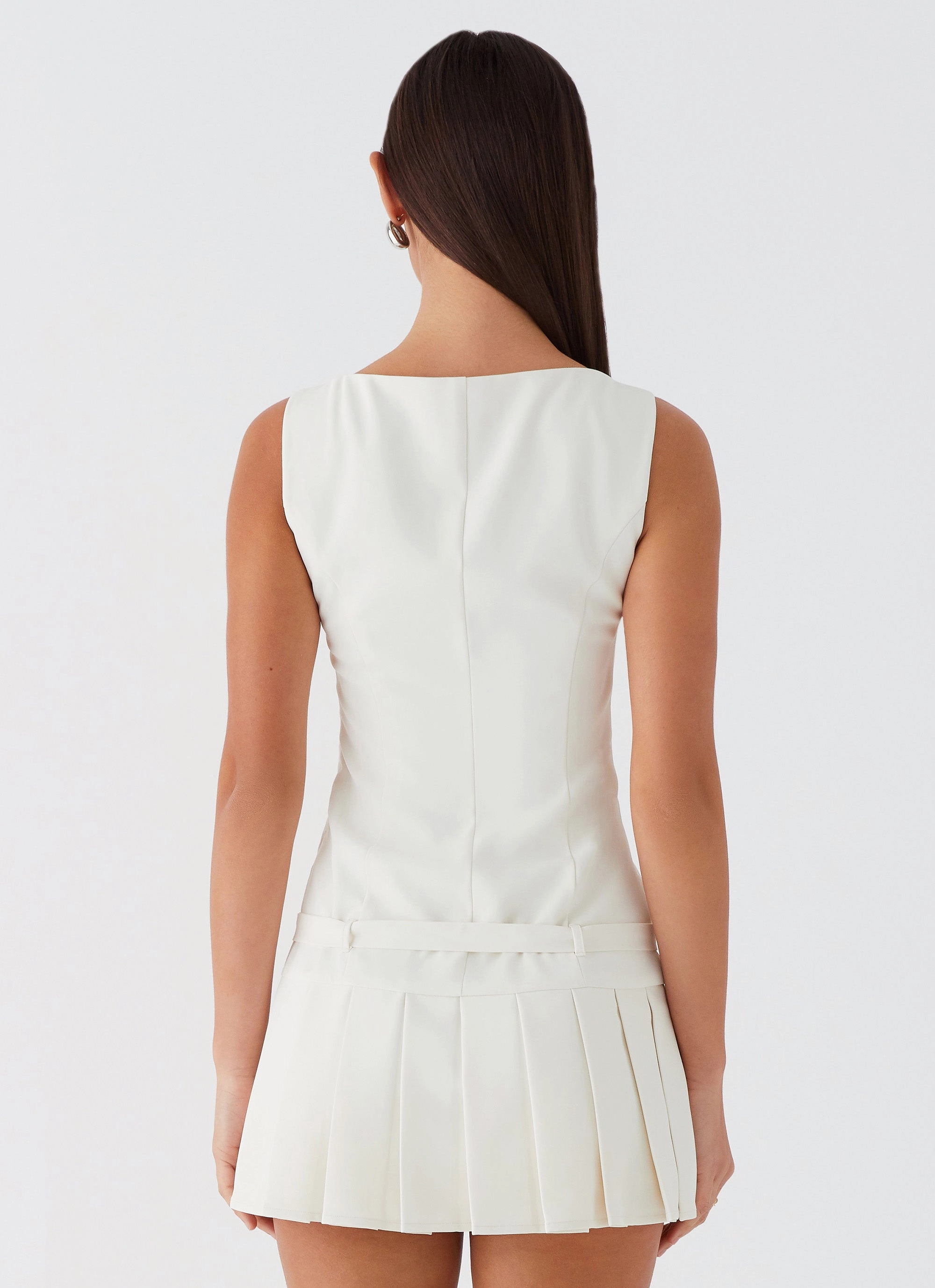 No More Excuses Belt Mini Dress - Ivory Comfy Shape