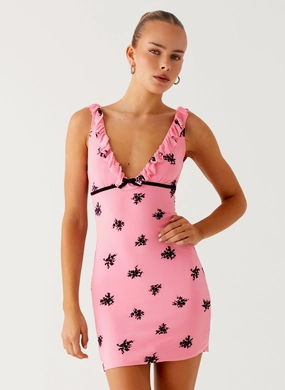 Understated Glam Milena Cami Mini Dress - Pink