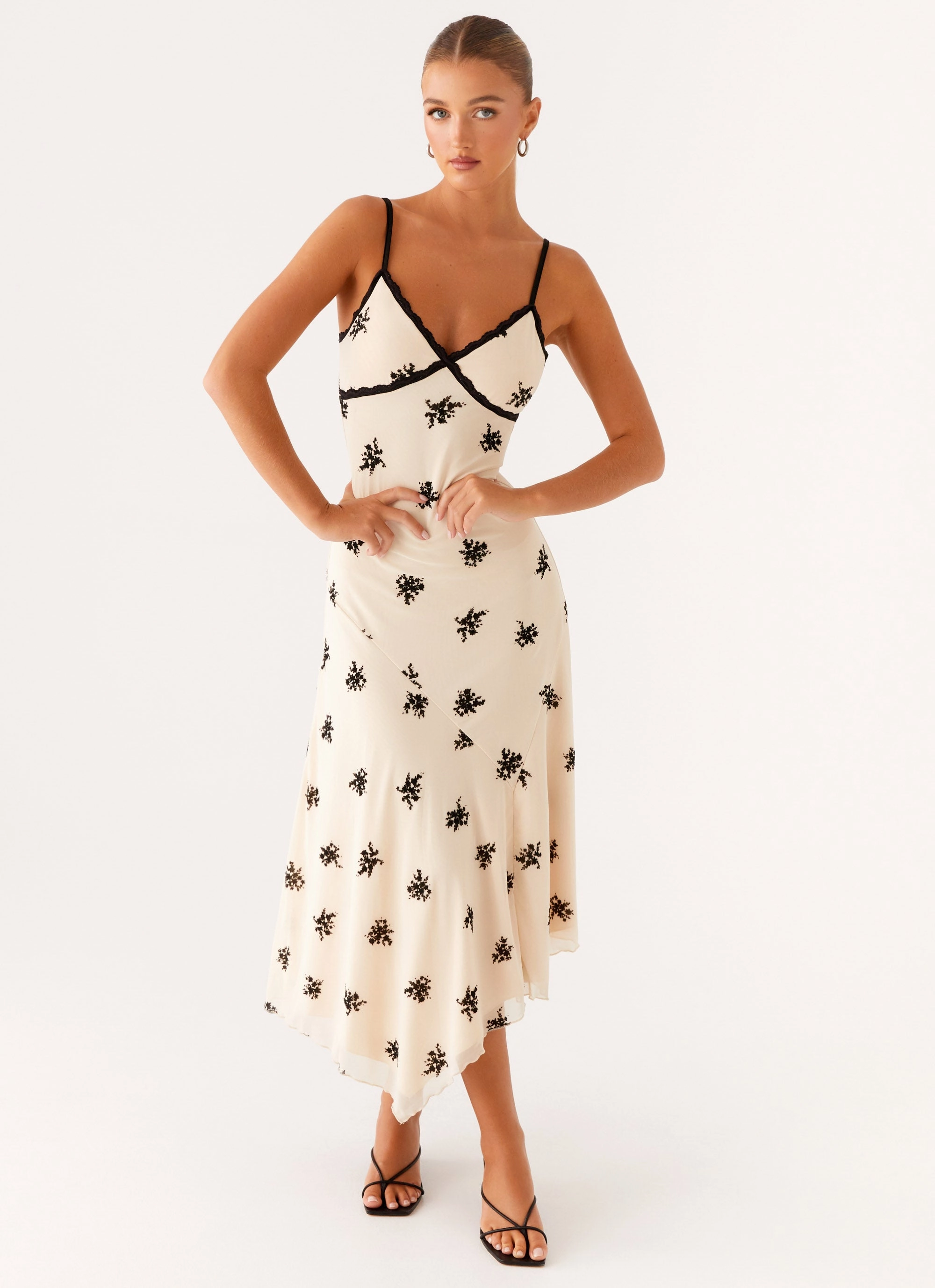 Amelia Midi Dress - Nude Lounge Outfit