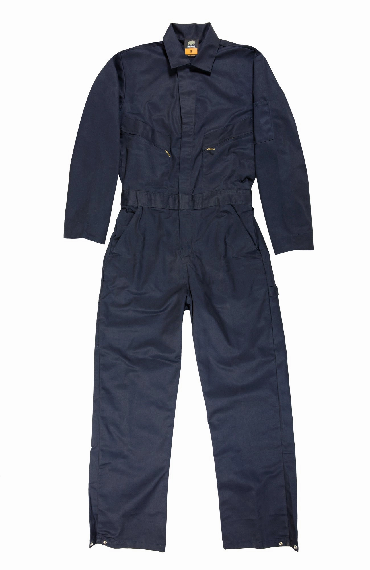 Berne Mens Navy Cotton Blend Deluxe Unlined Coverall Neutral Style