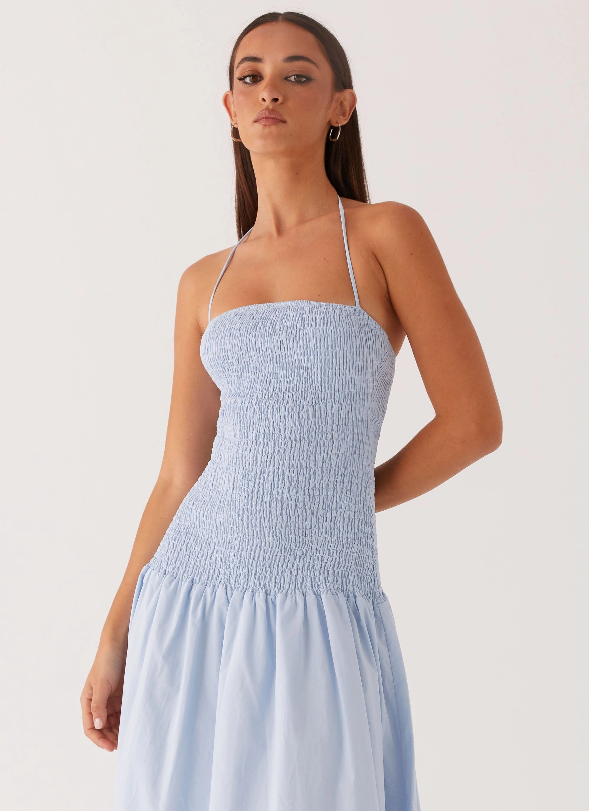 Comfortable and breathable Zahra Maxi Dress - Blue