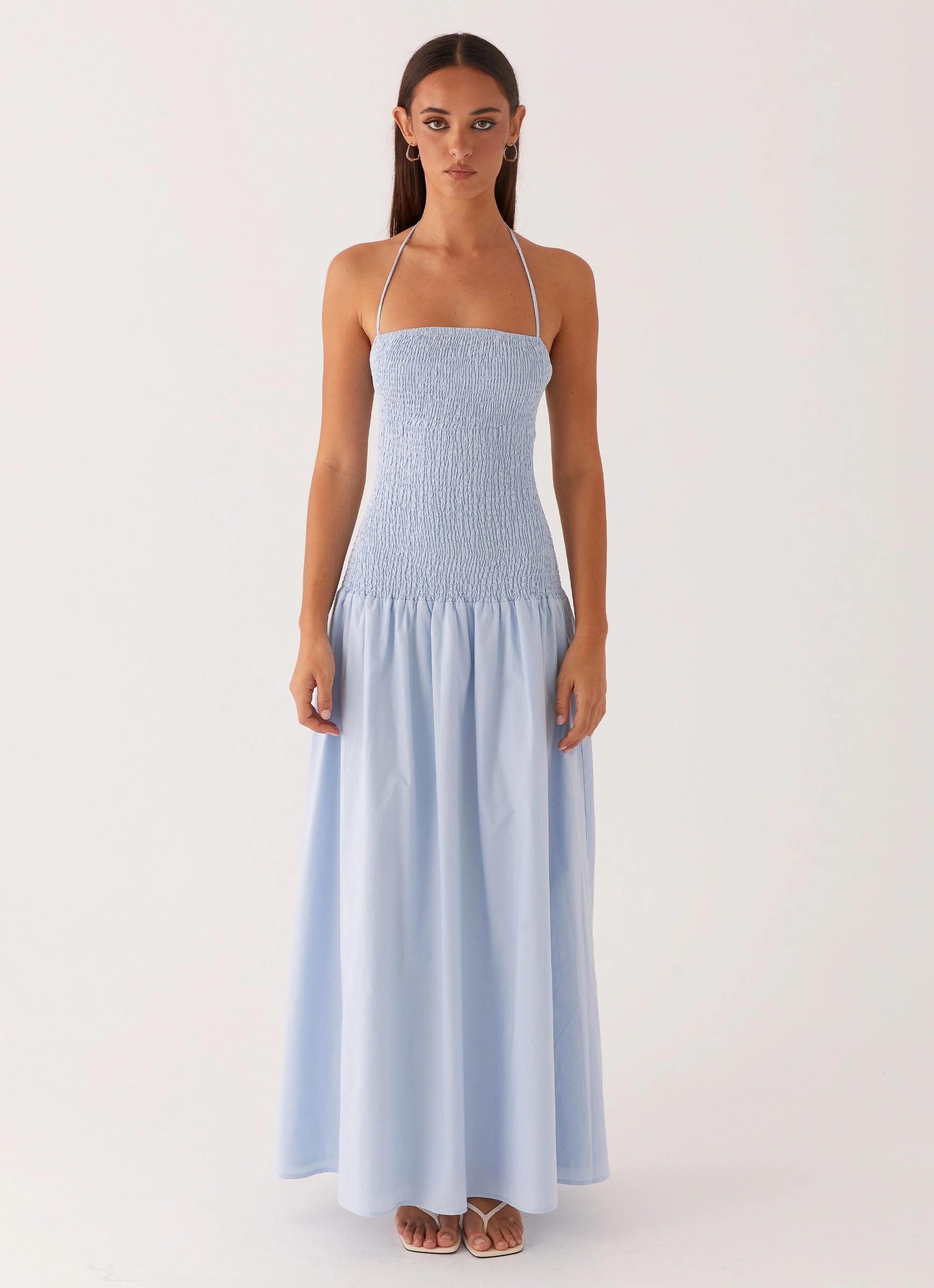 Simple yet sophisticated gown Zahra Maxi Dress - Blue