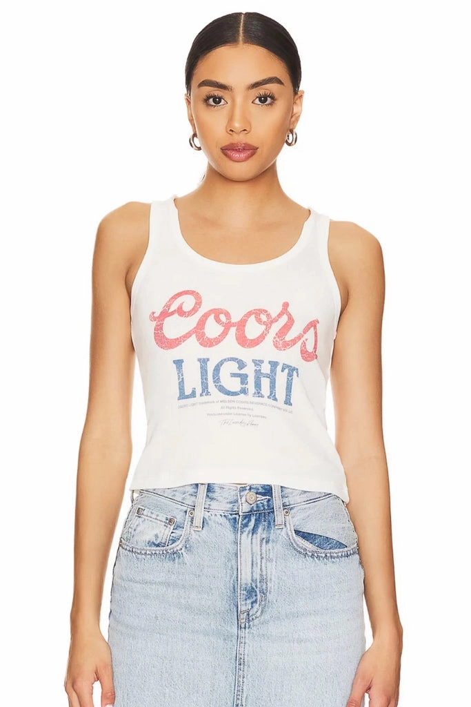 Soft Texture Coors Light 1980 Ribbed Tank