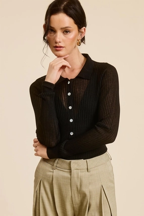 Sheer Knit Top Modular Layering System