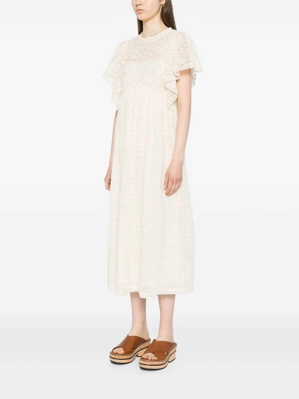 Mirabelle Dress in Ivory Soft Silhouette Youthful Look
