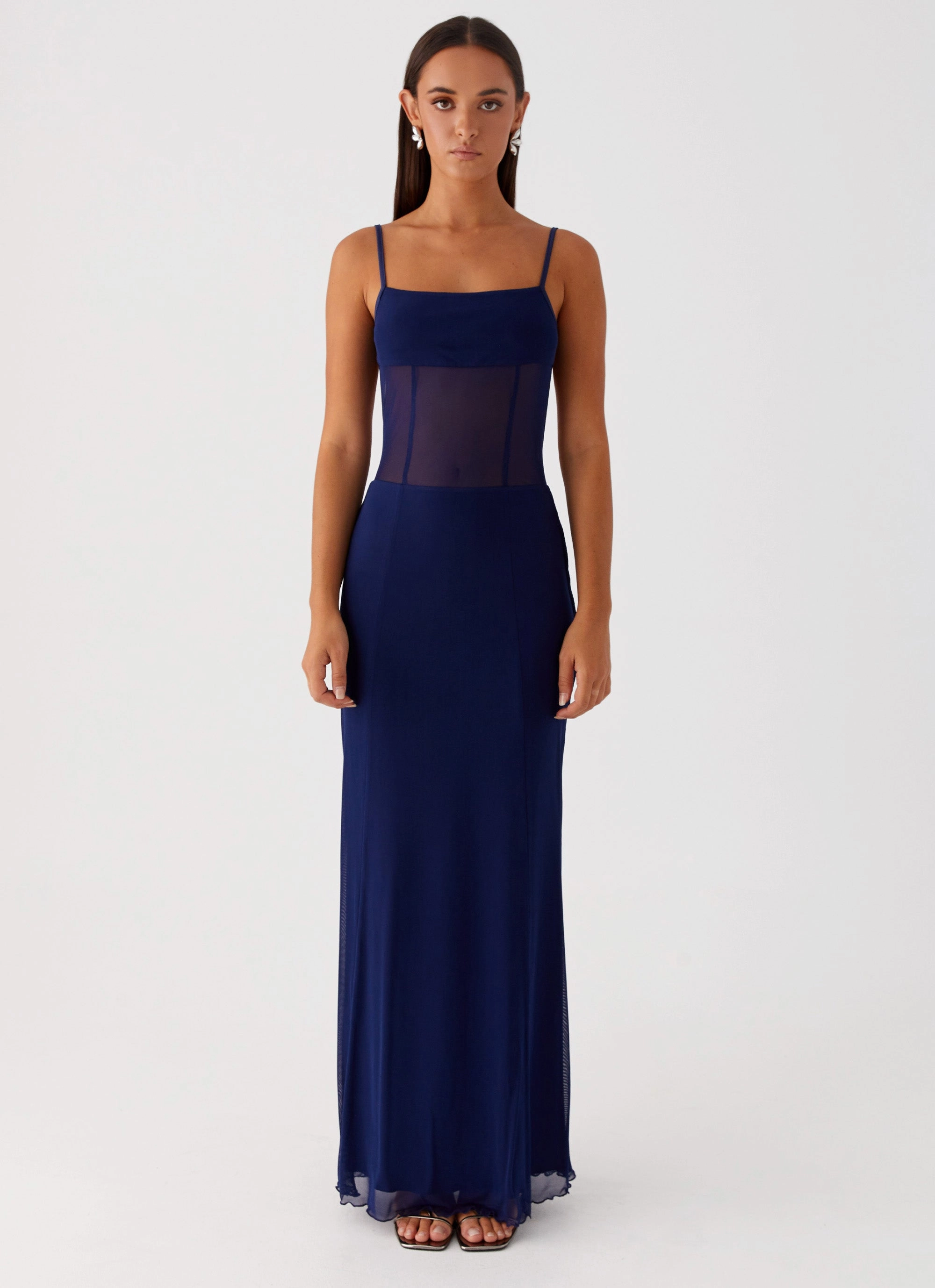 Bold Elegance All Time Fit Miranda Maxi Dress - Navy