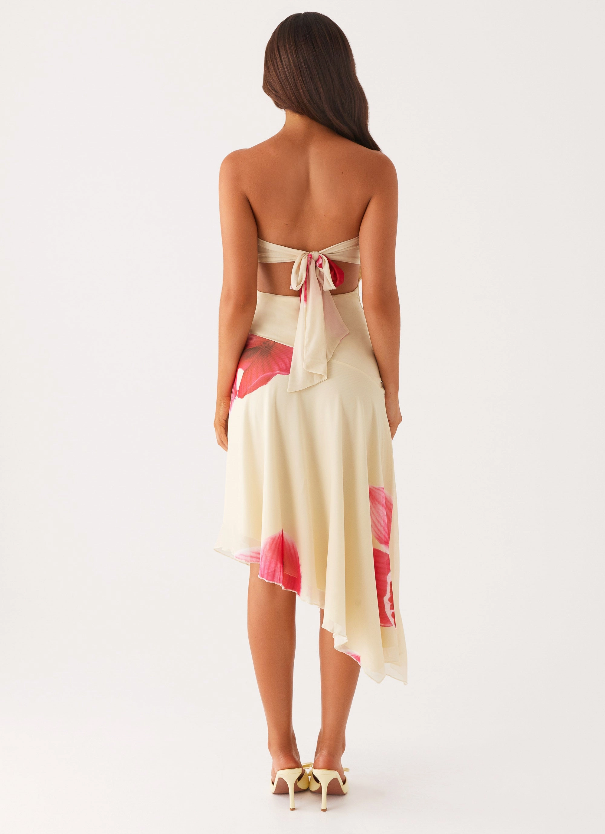 Smart and Sleek Mariposa Midi Dress - Orchid Yellow