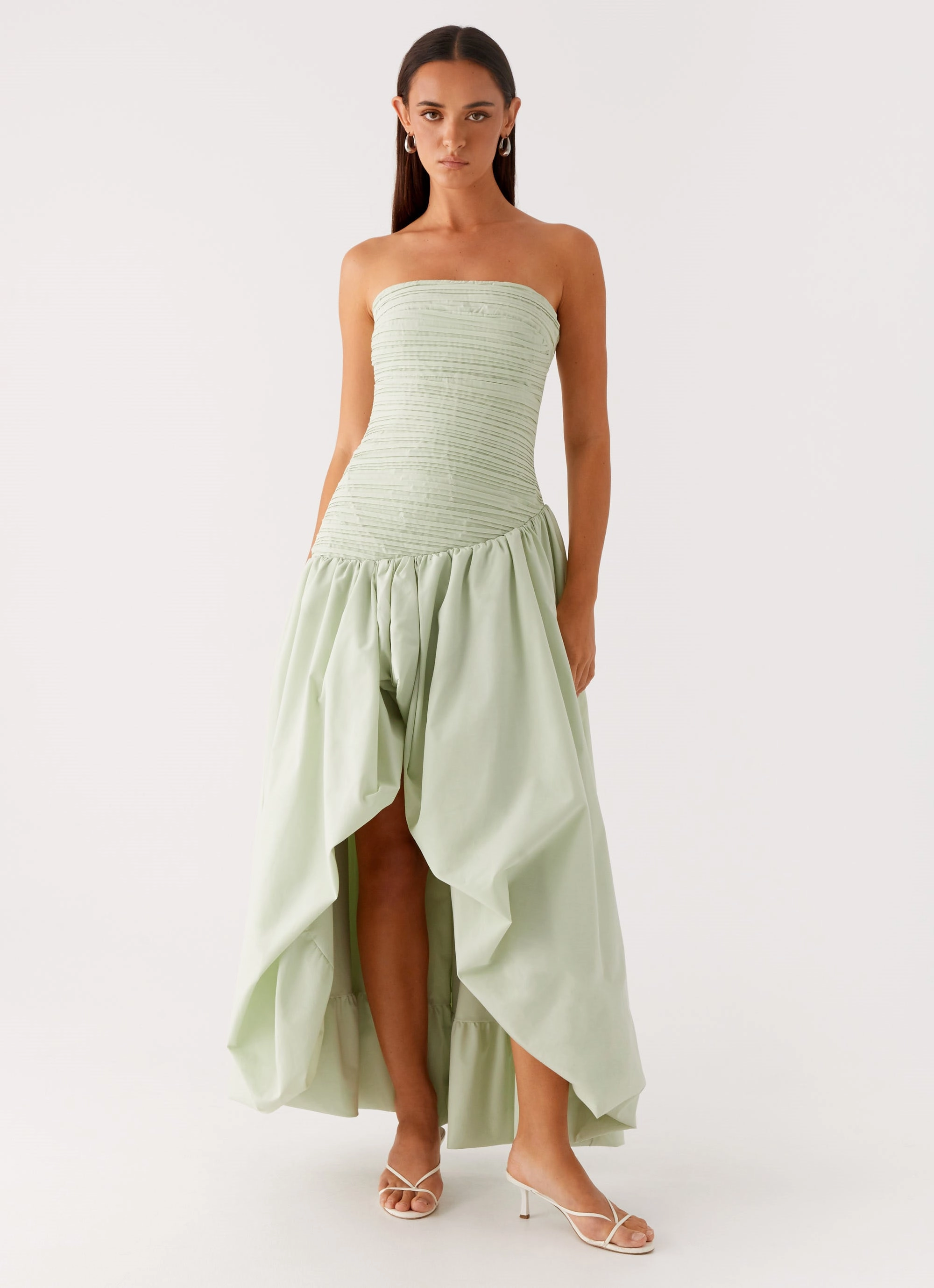 Romantic Style Misa Bubble Maxi Dress - Mint