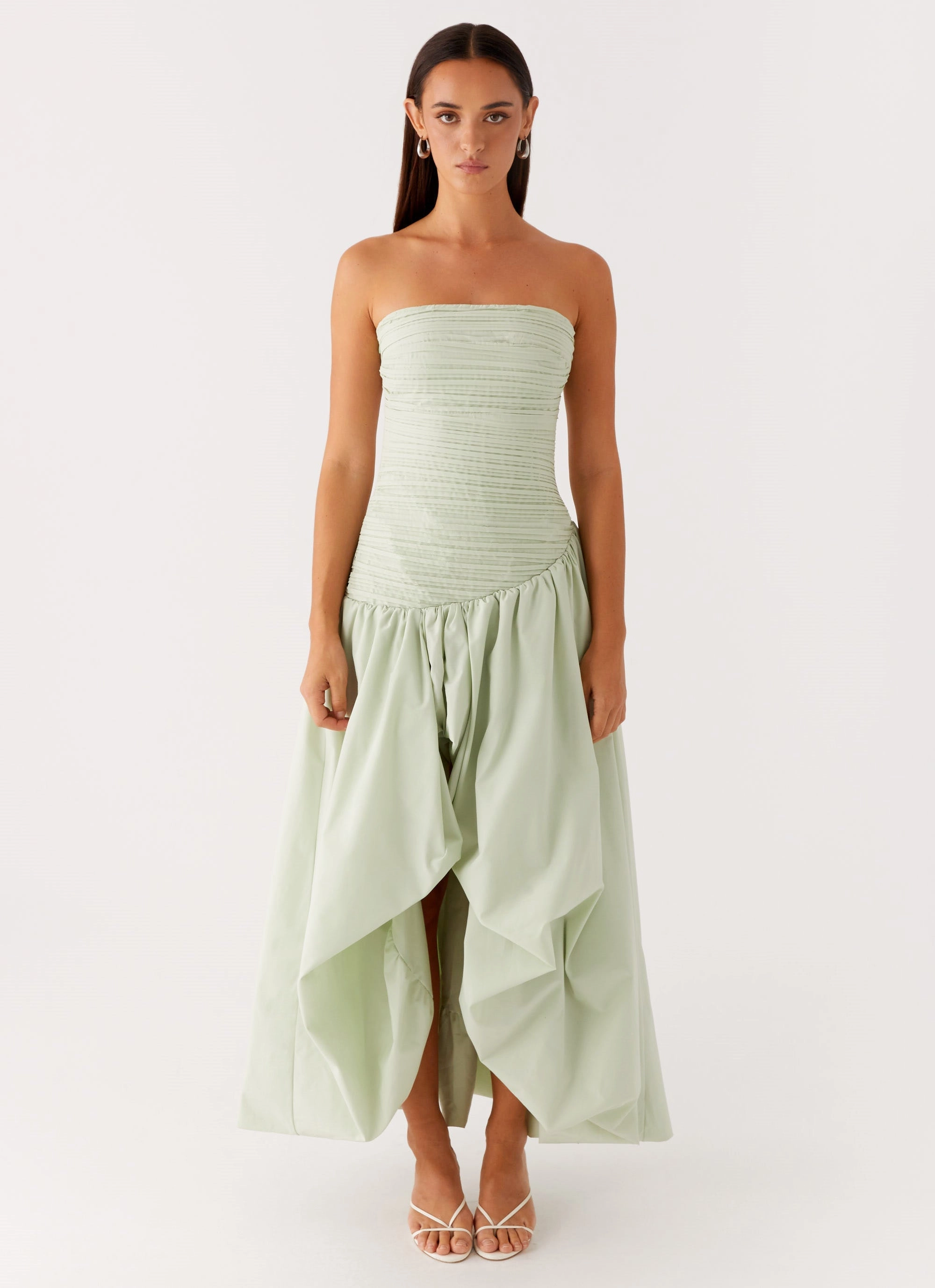 Style Option Travel piece Misa Bubble Maxi Dress - Mint