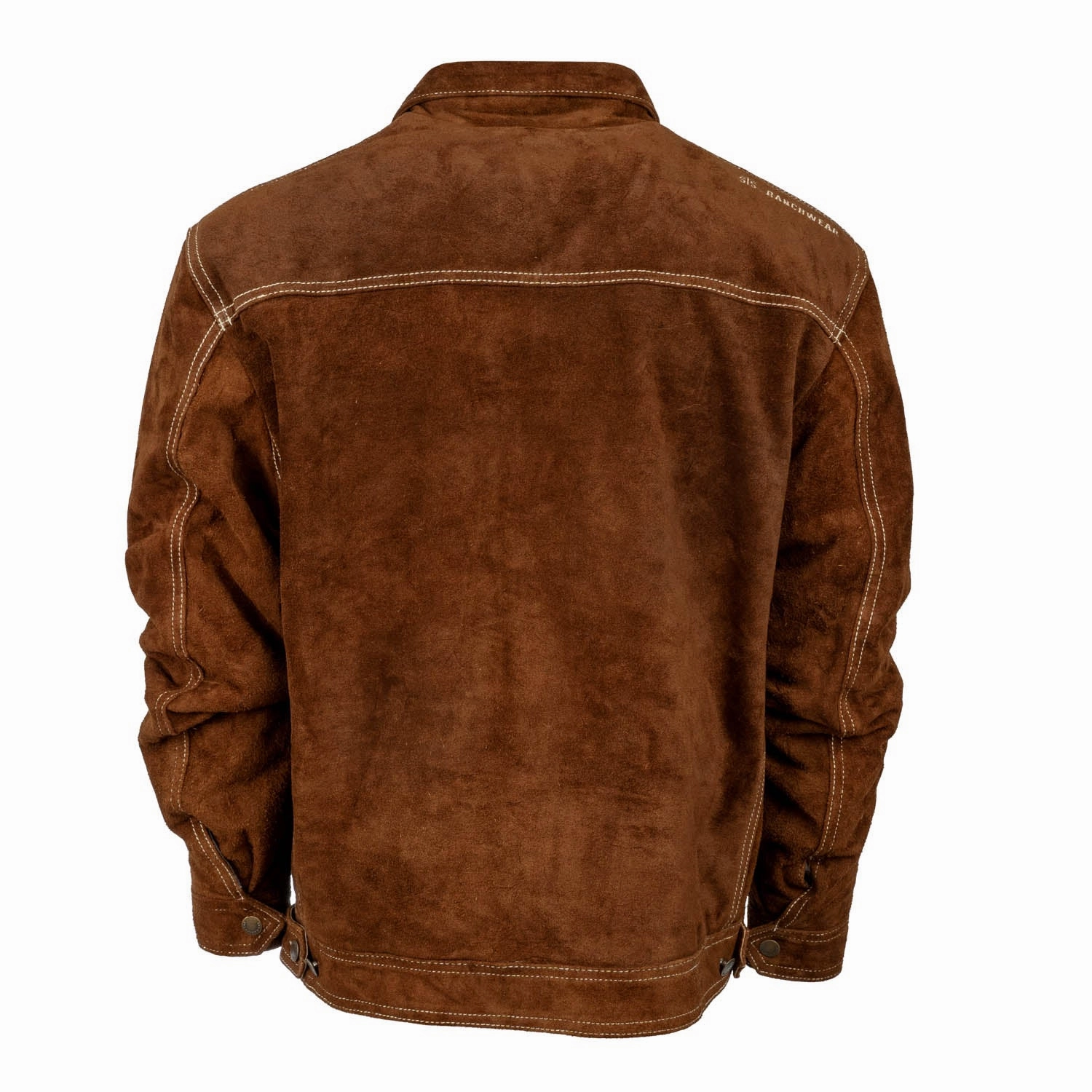 STS Ranchwear Mens Russell Rust Leather Jacket Non Bulky Profile