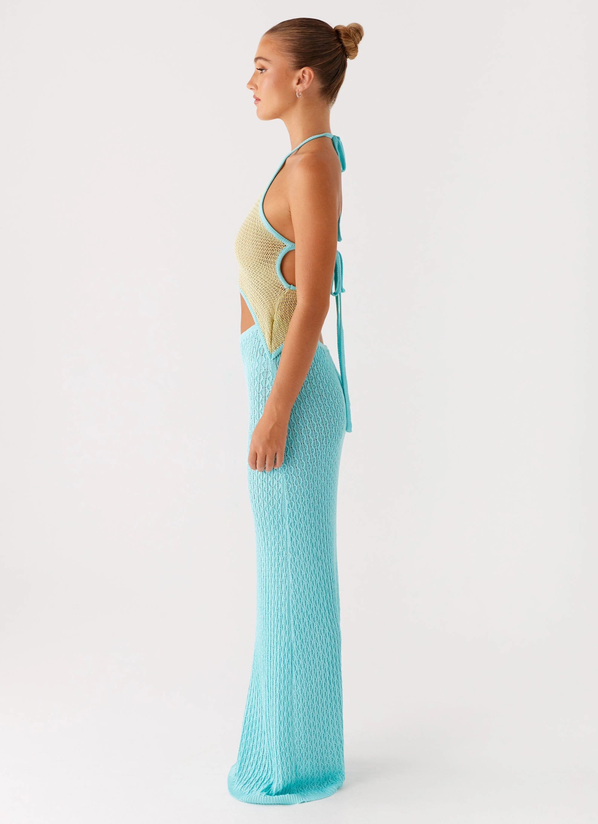 Alexia Knit Maxi Dress - Multi Comfortable Fashion Light Volume