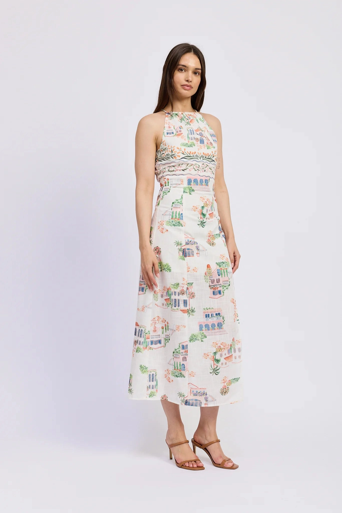 Alaia Linen Maxi Dress Sporty Blouse Eco Friendly Fabric