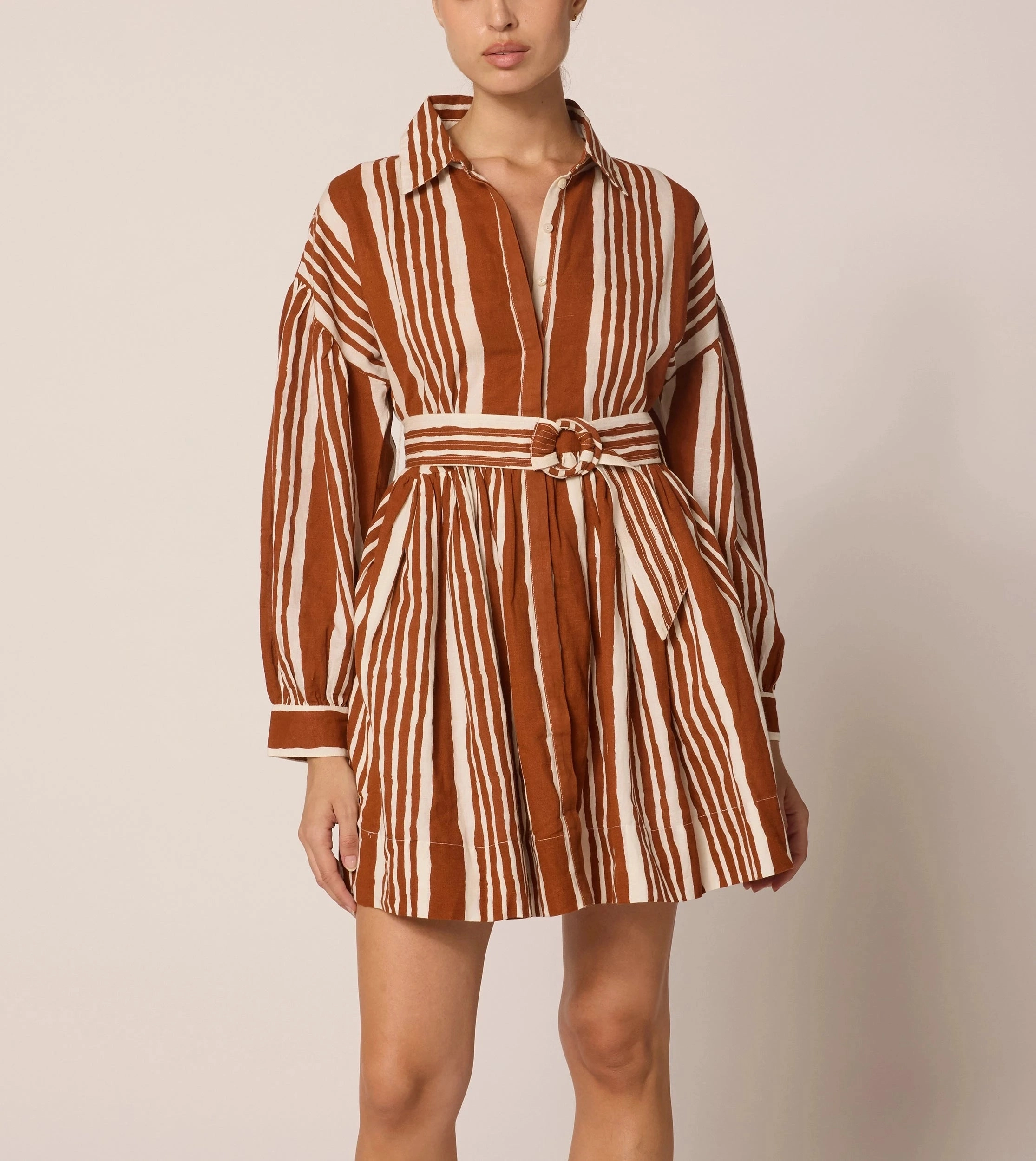 Tiana Mini Dress | Vecchio Stripe Fashionable Shirt Outdoor Apparel