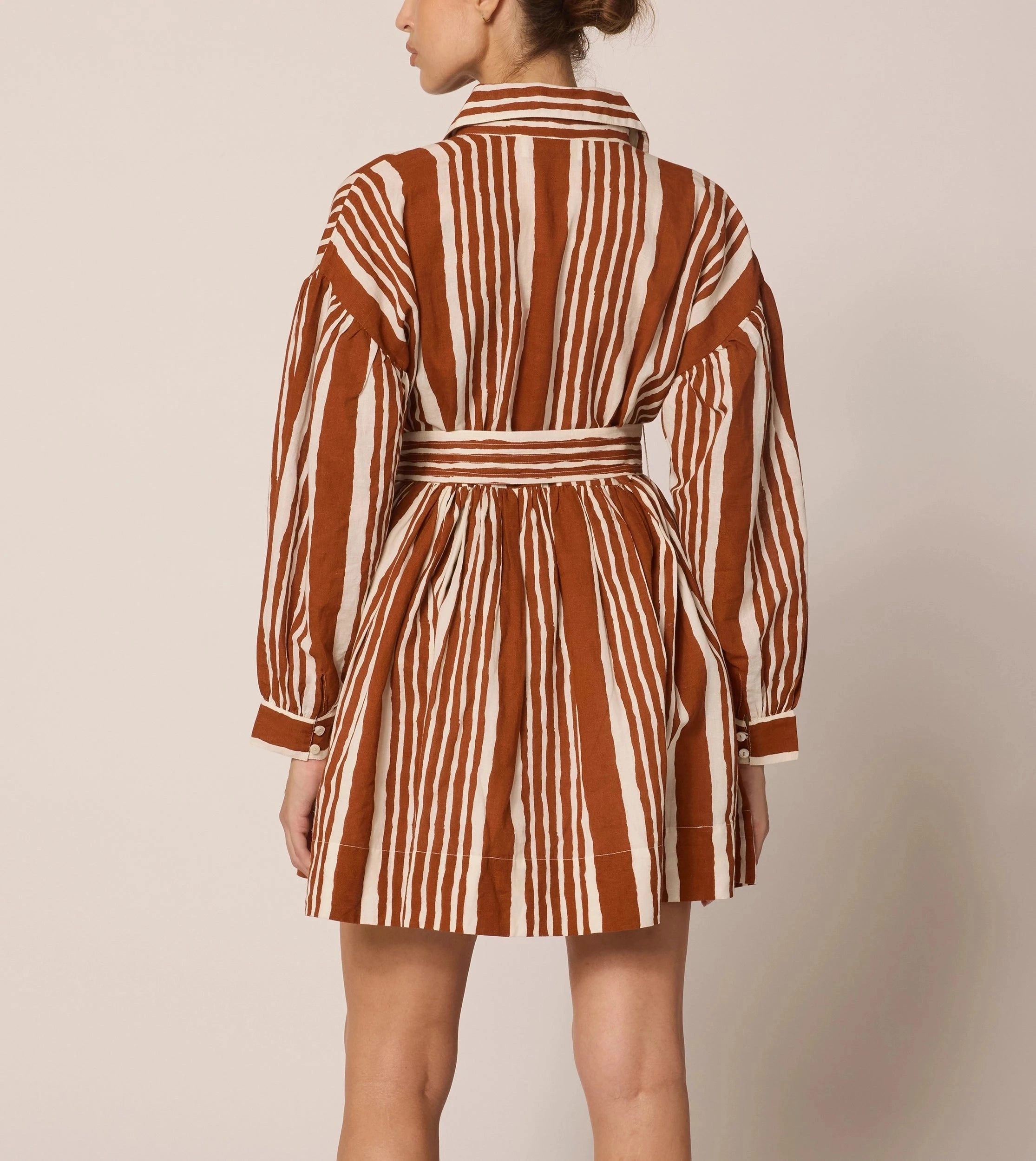 Casual Elegance Tiana Mini Dress | Vecchio Stripe