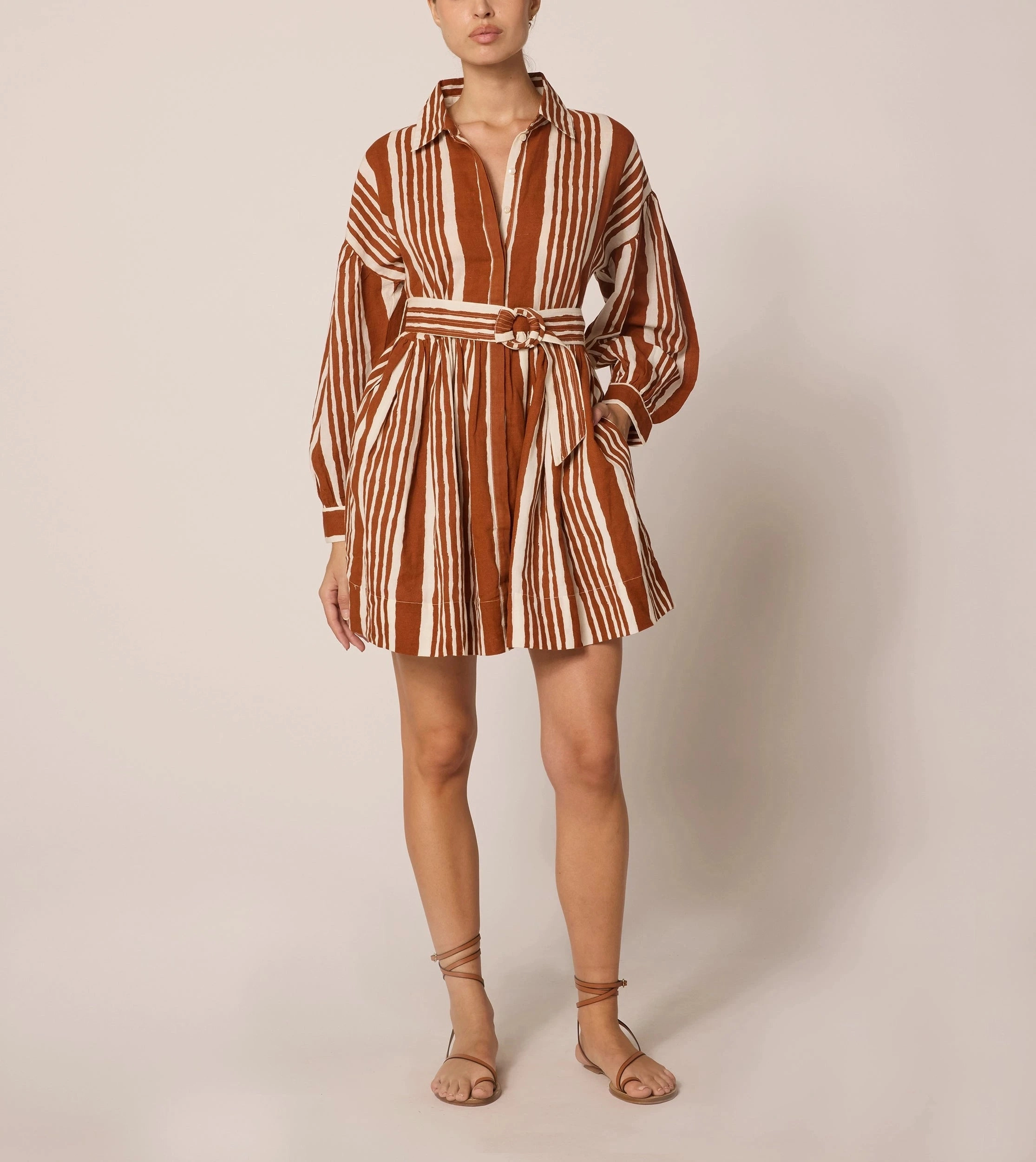 urban vibe Tiana Mini Dress | Vecchio Stripe