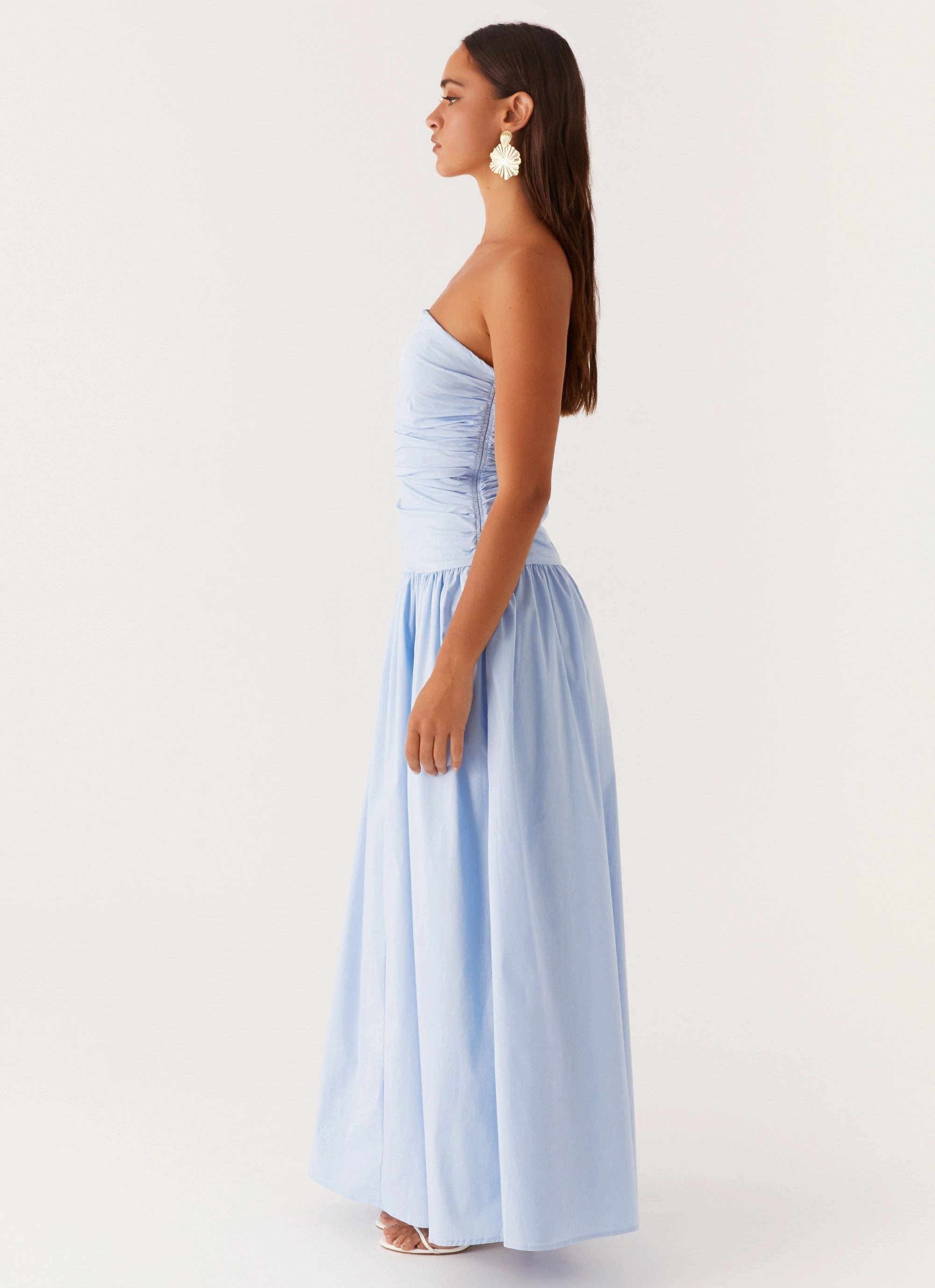 Carmel Maxi Dress - Blue Minimal Details