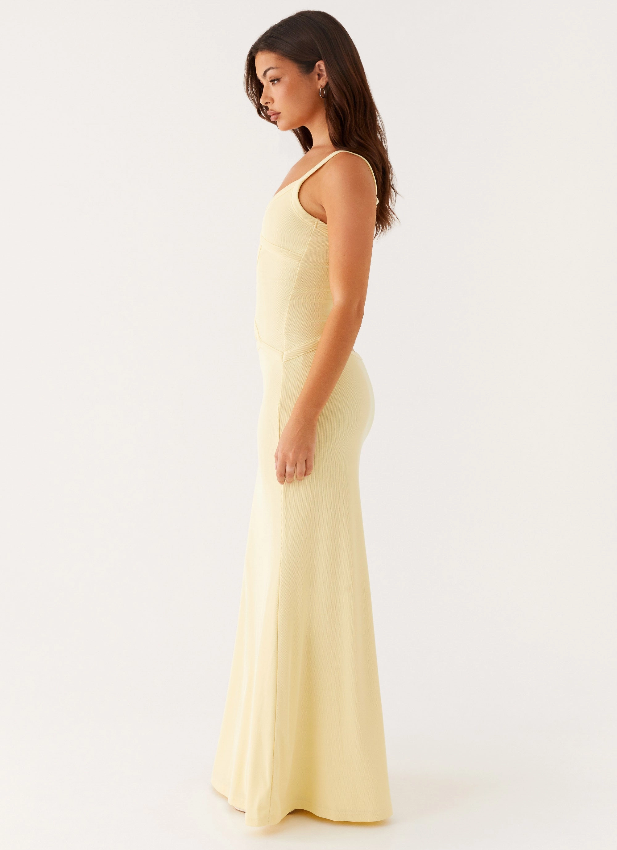 Lace Accent Jocelyn Maxi Dress - Yellow
