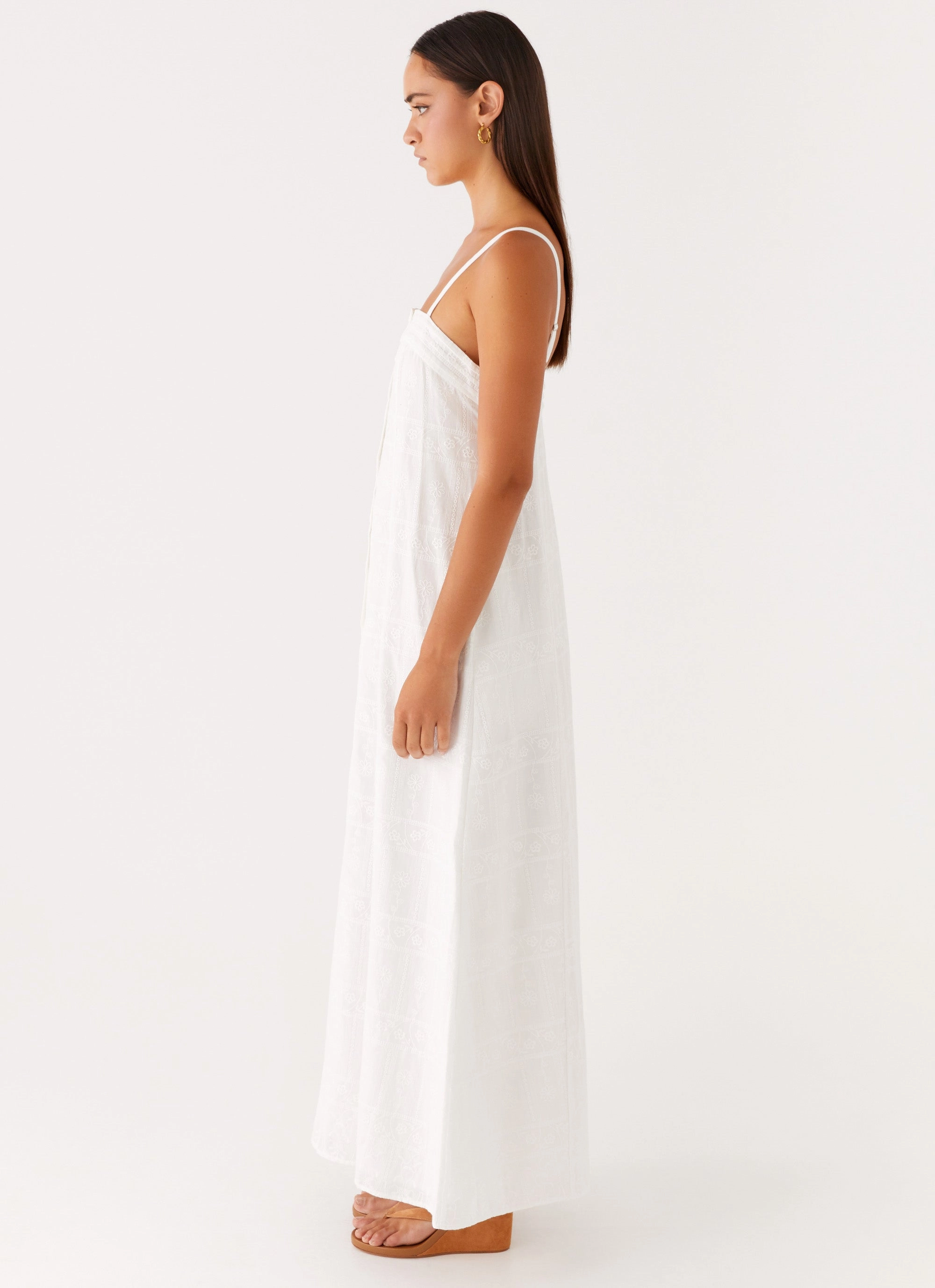 Smart Layer Wear Cole Maxi Dress - White