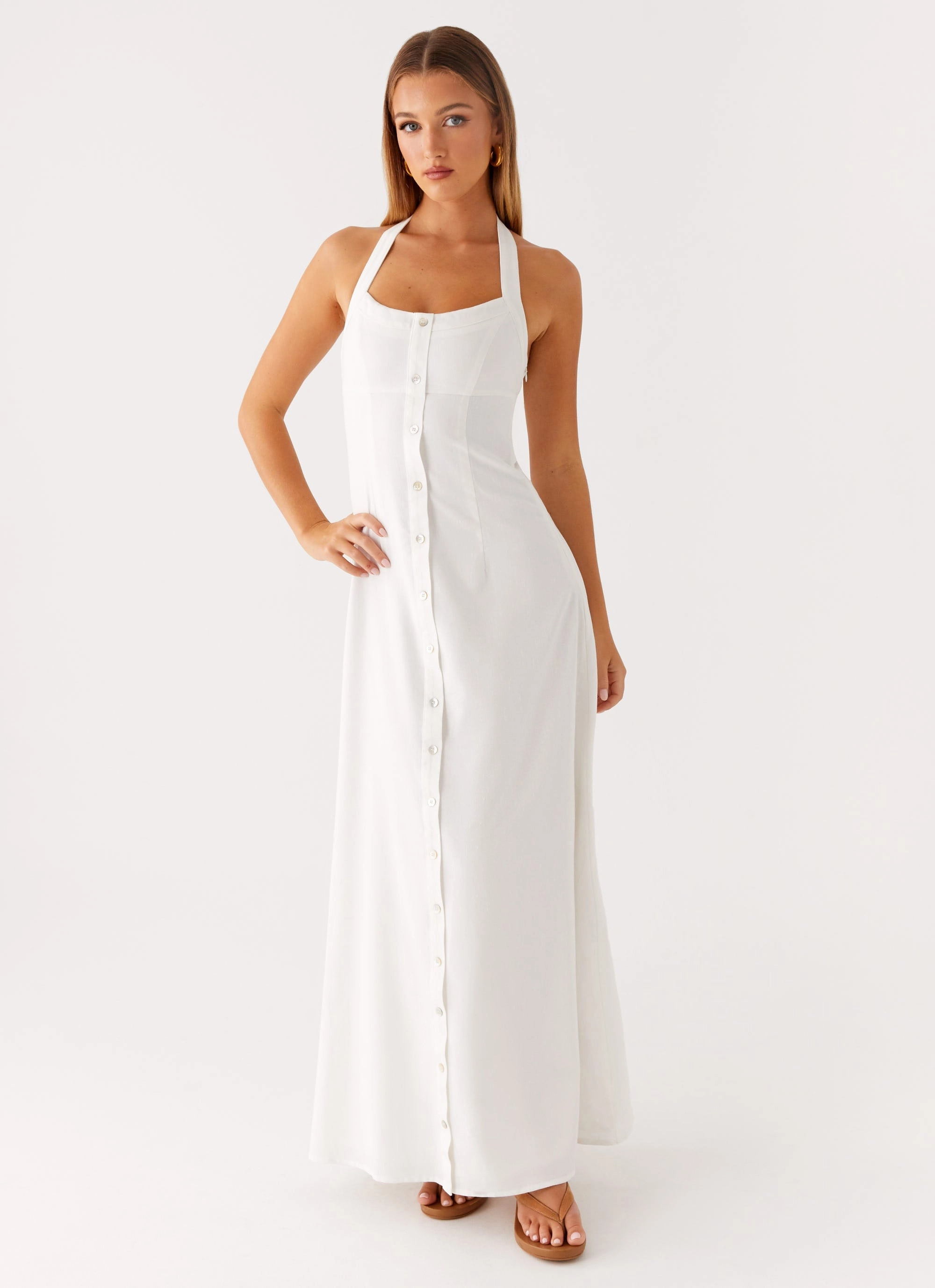 Jovanni Maxi Dress - White Graduation-Event
