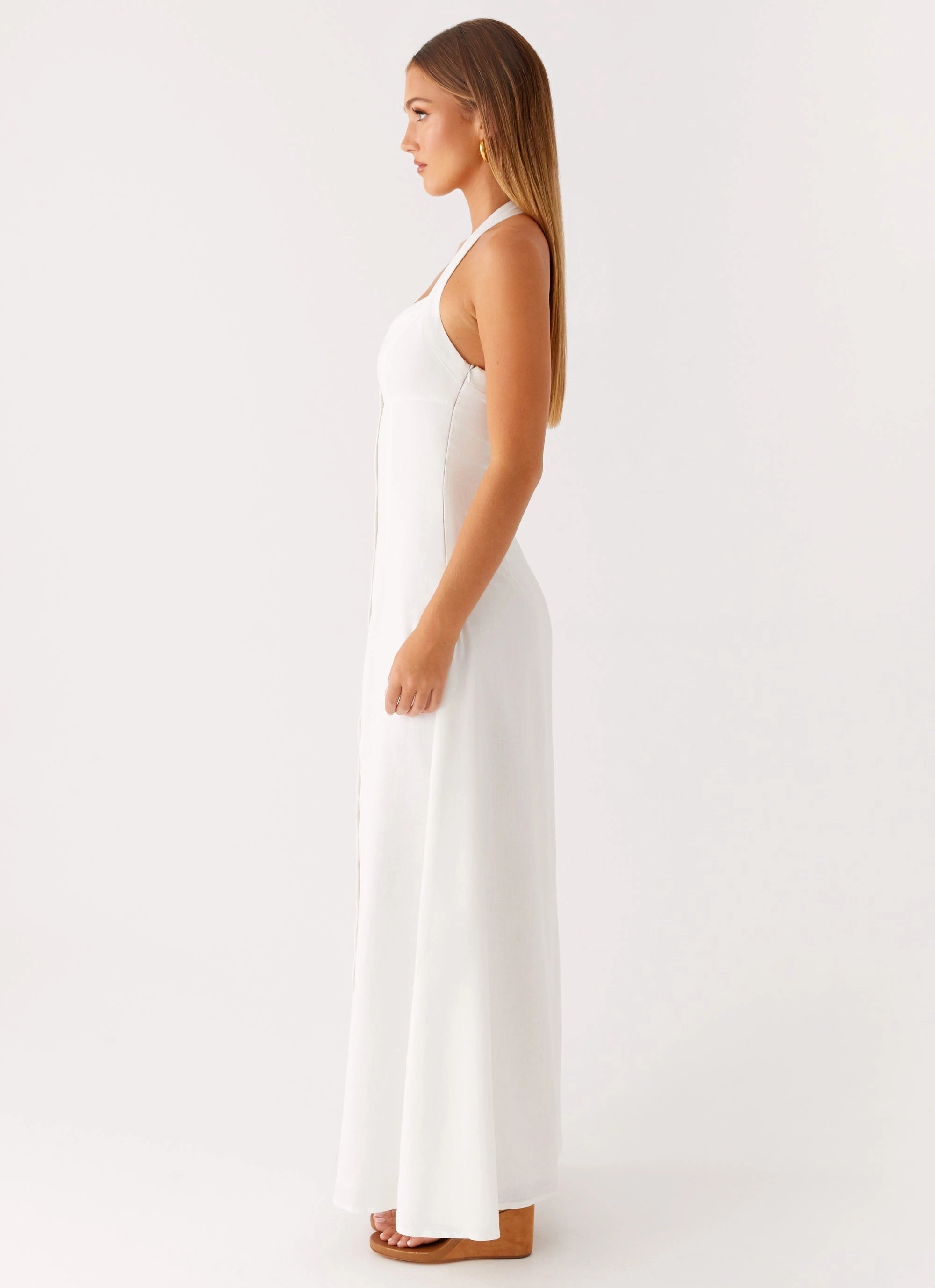Jovanni Maxi Dress - White spring fresh