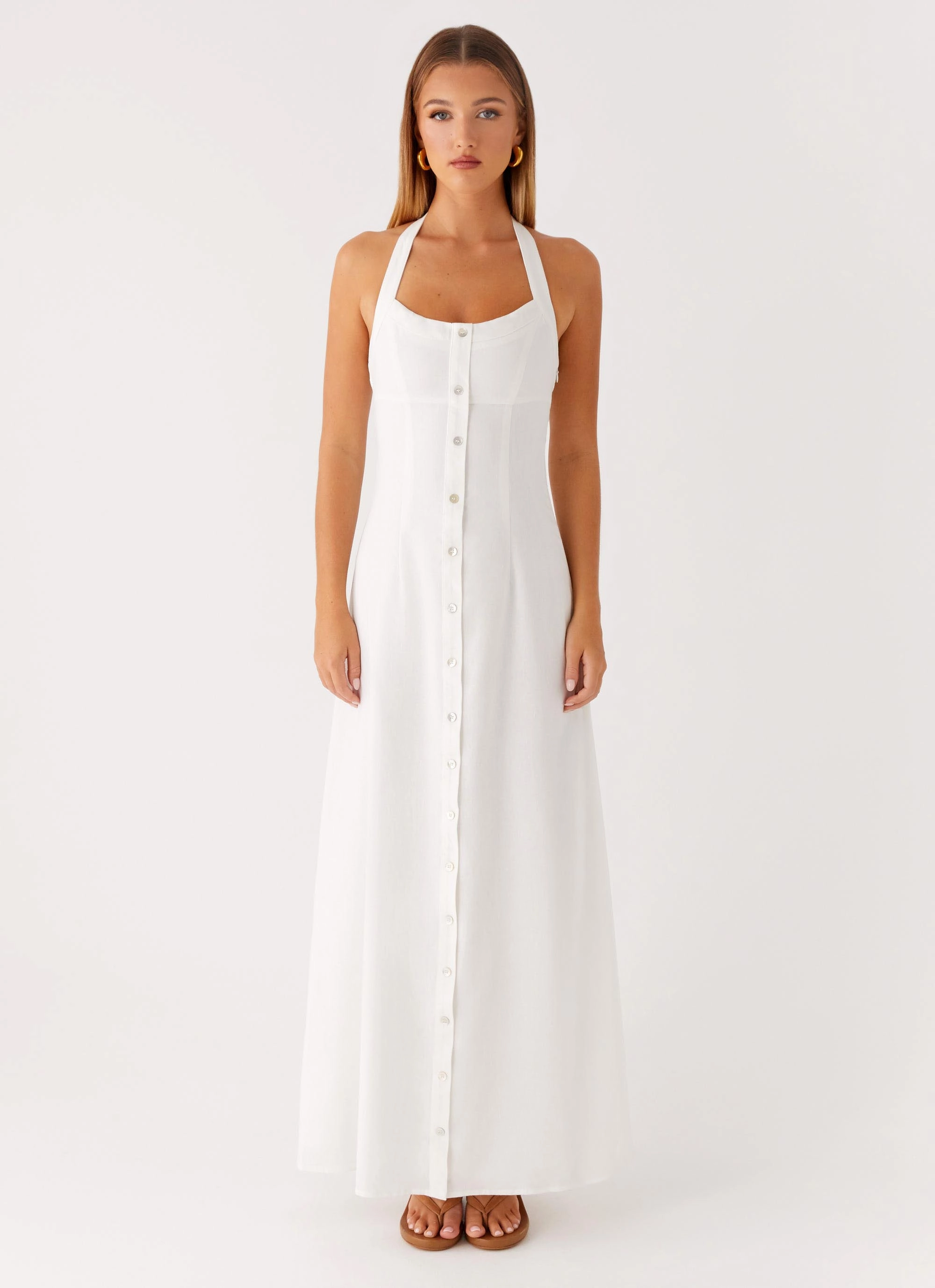 Jovanni Maxi Dress - White Daily Ready