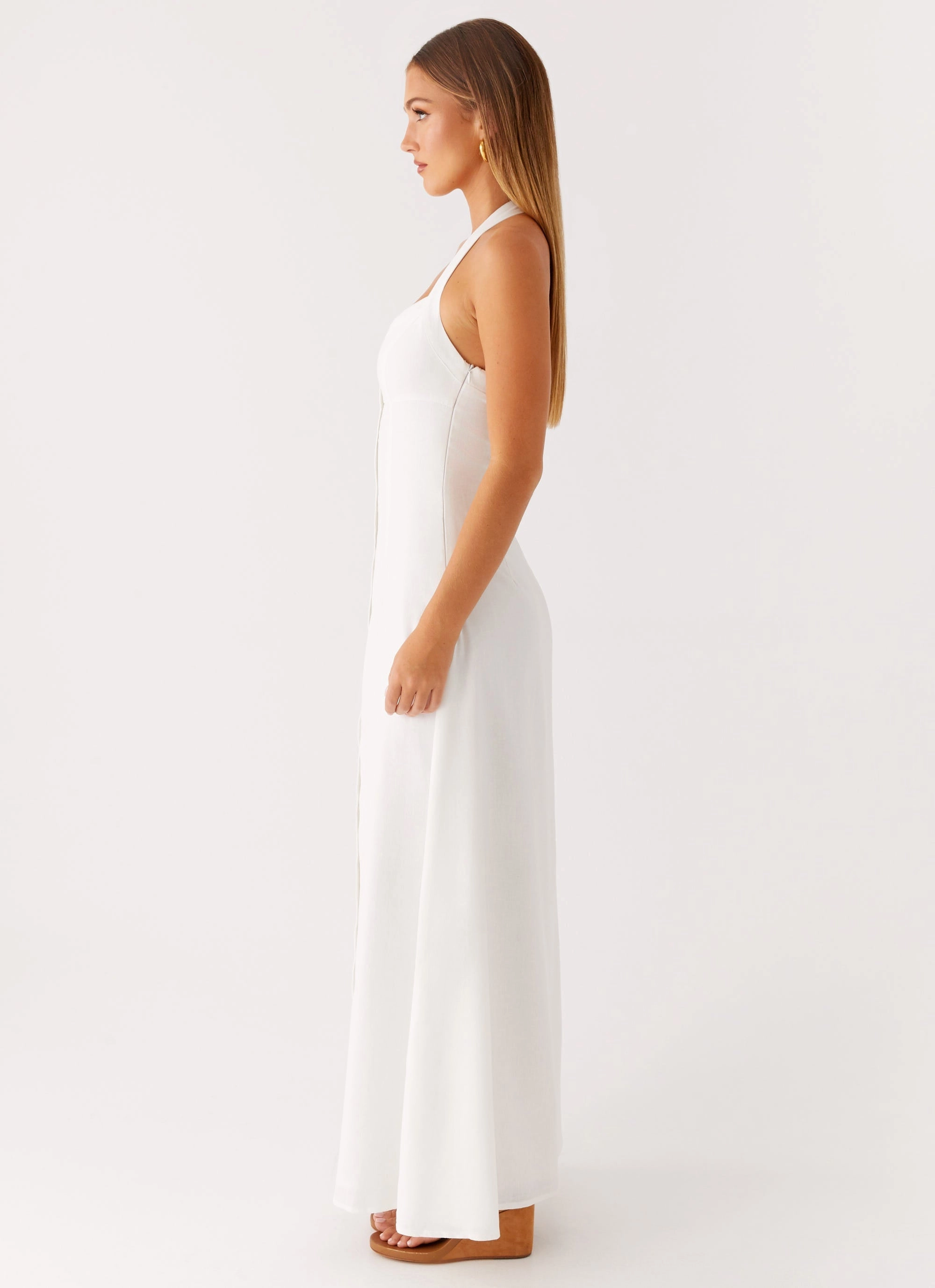 Classic and Chic NonChafeSeams Jovanni Maxi Dress - White