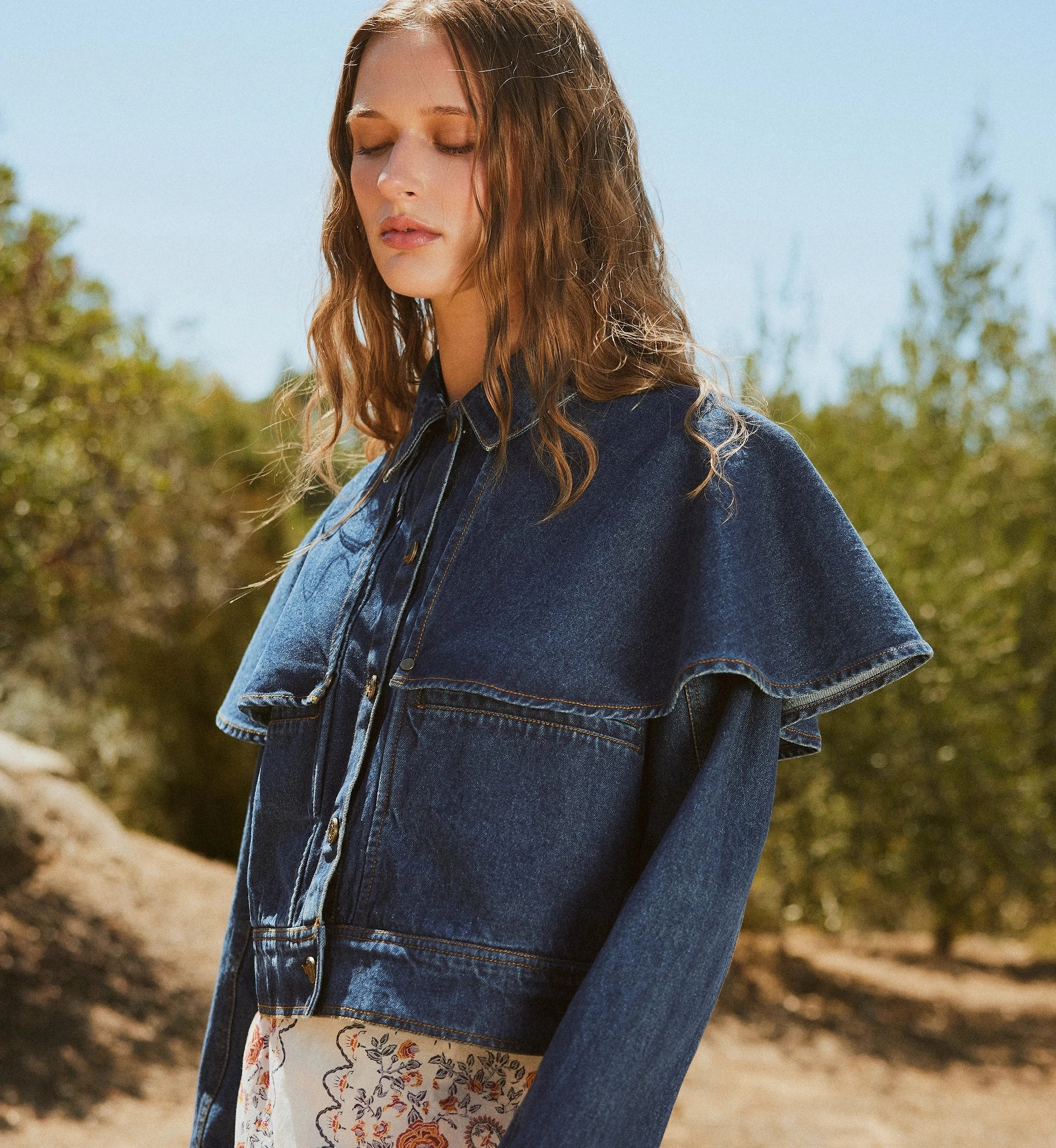 Clarke Jacket | Dark Denim Stylish Dress UVProtection Coating