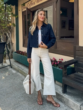 Parker Denim Shacket DurableOuterShell Bonded Closure Mechanism