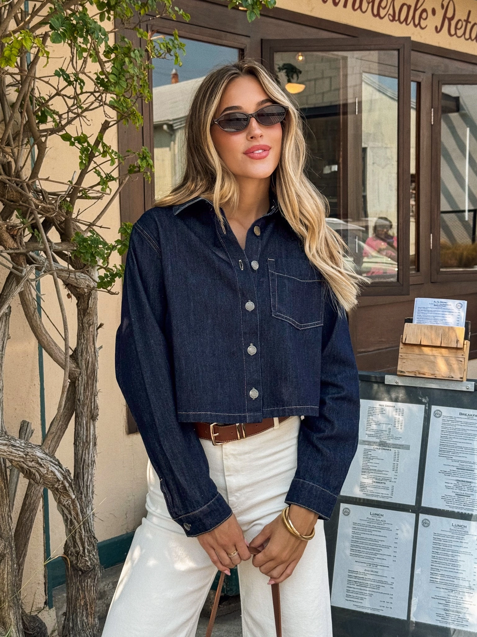 Parker Denim Shacket HighNeckDesign