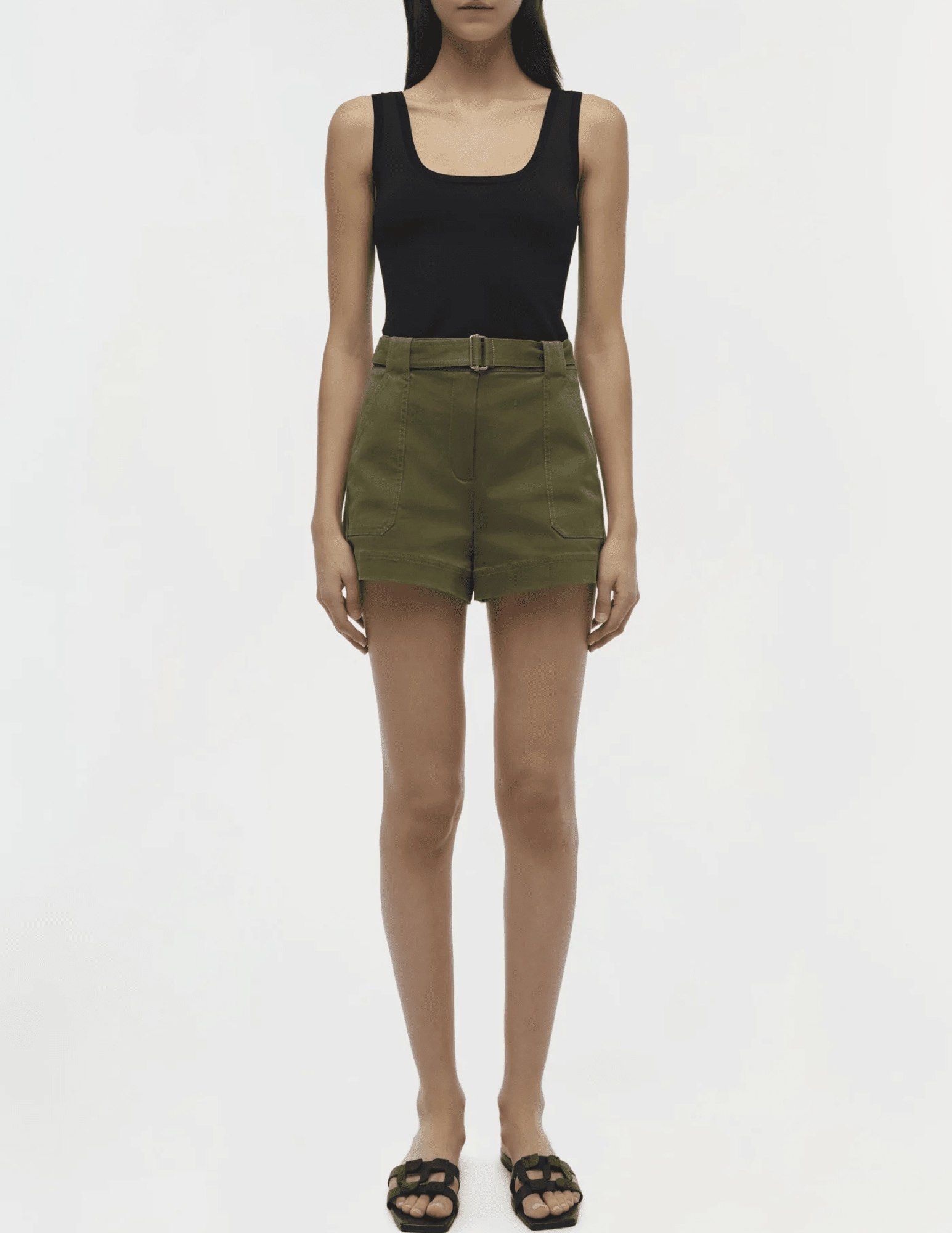 Wind Resistant Material sustainable product Simkhai Lourie Belted Short