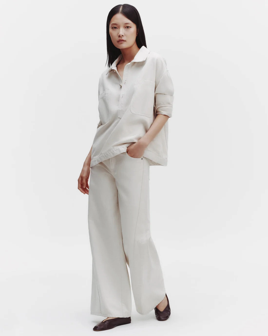 DroppedShoulder At Ease Popover in Natural