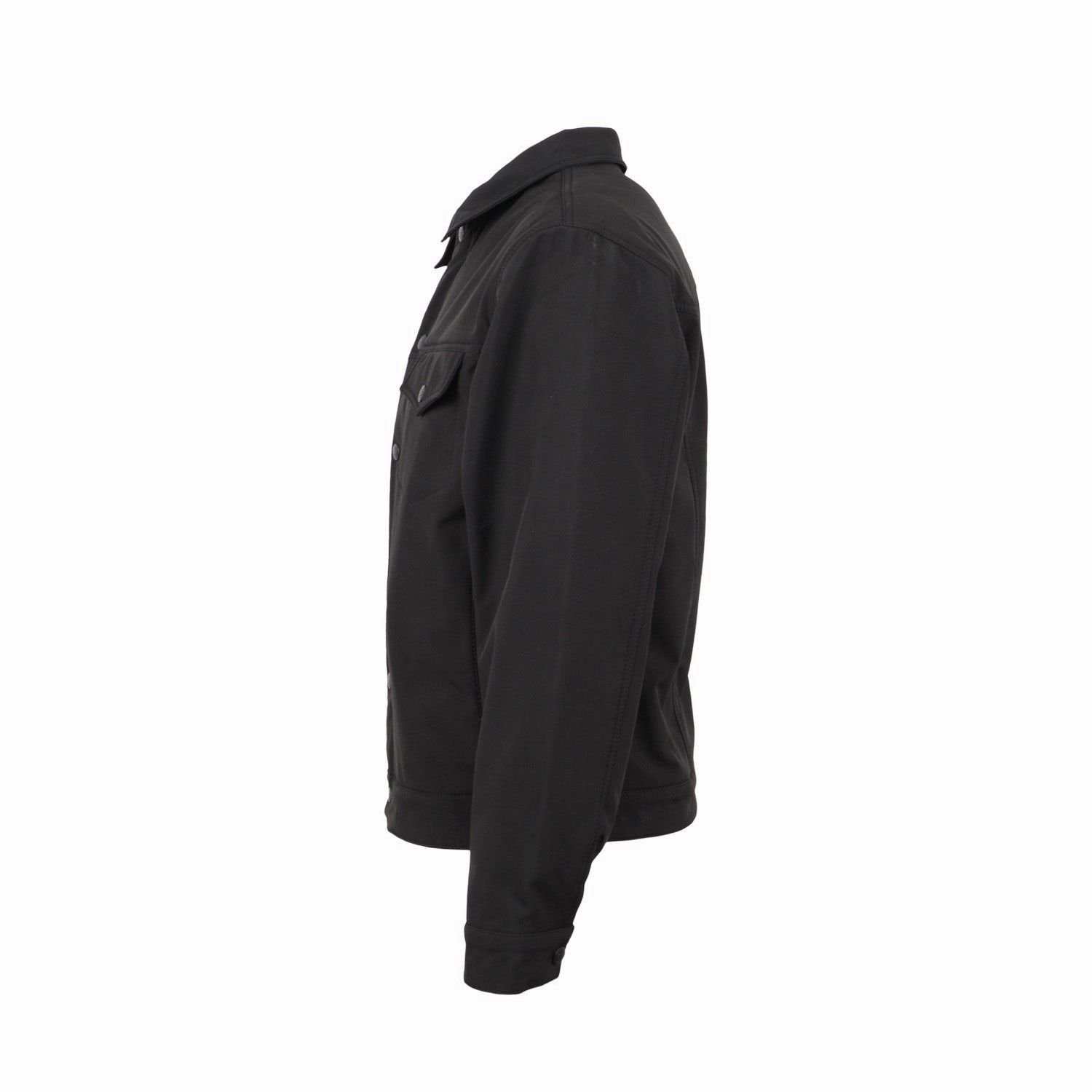 Ergonomic Fit STS Ranchwear Mens Brumby Black 100% Polyester Denim Cut Softshell Jacket