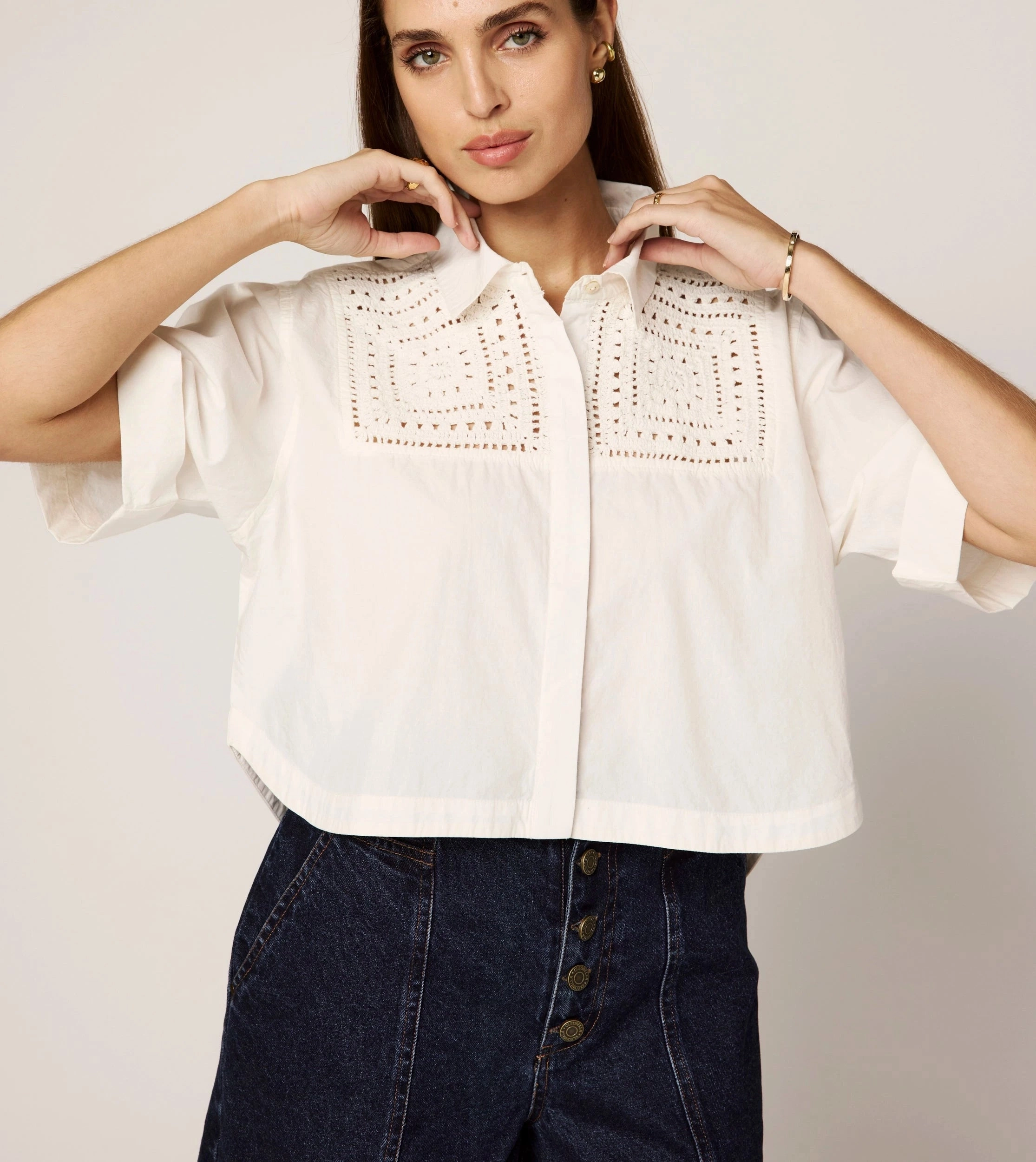 MinimalistCut Montana Blouse | Ivory