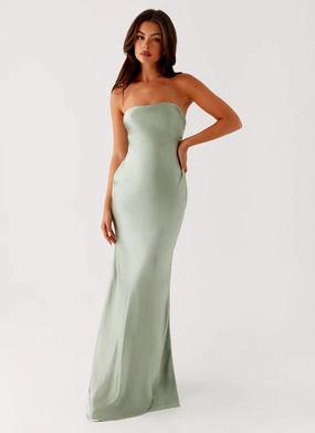 Monte Carlo Maxi Dress - Sage Evening Motion Shade Glow