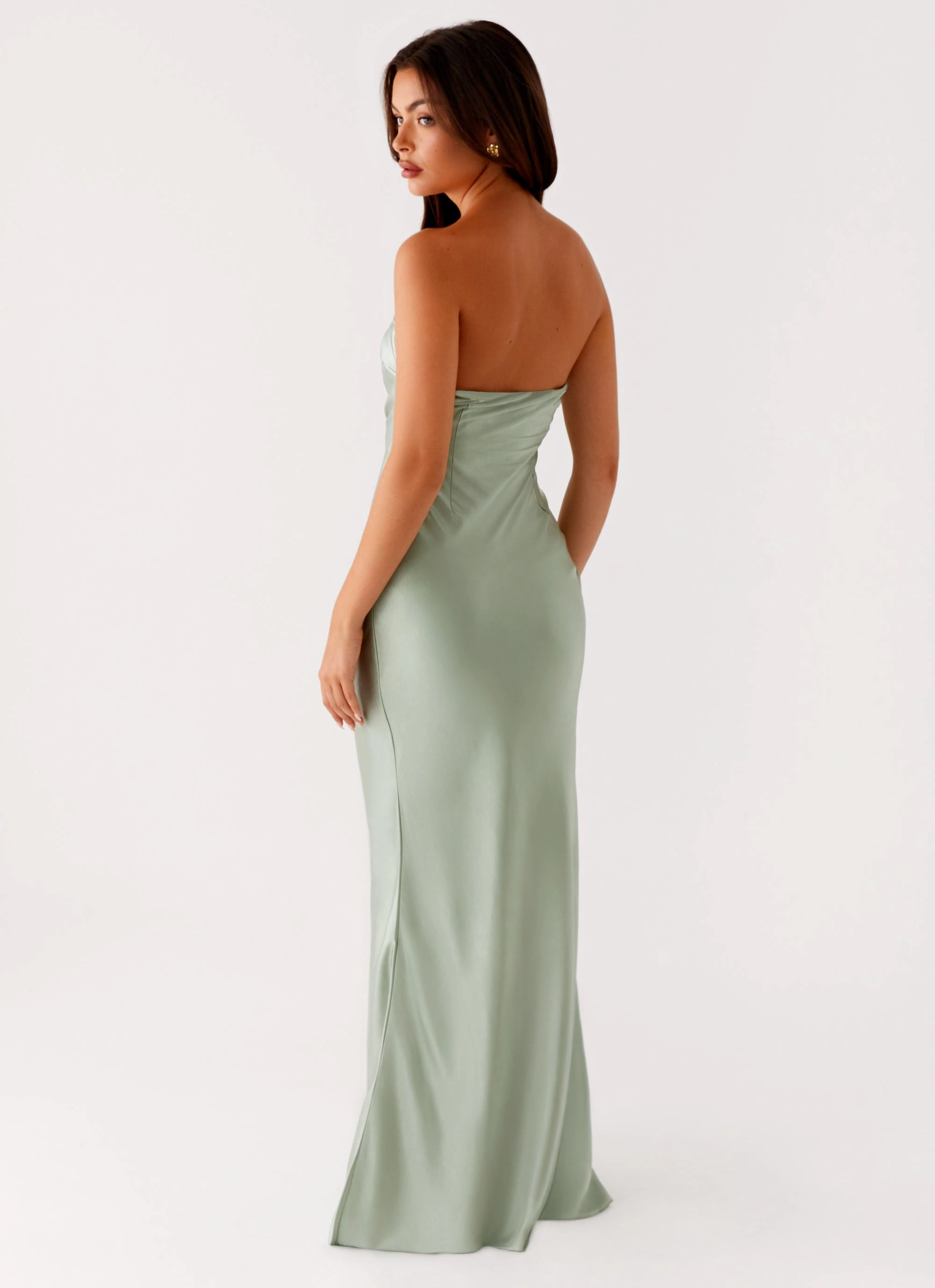 Monte Carlo Maxi Dress - Sage One-Shoulder