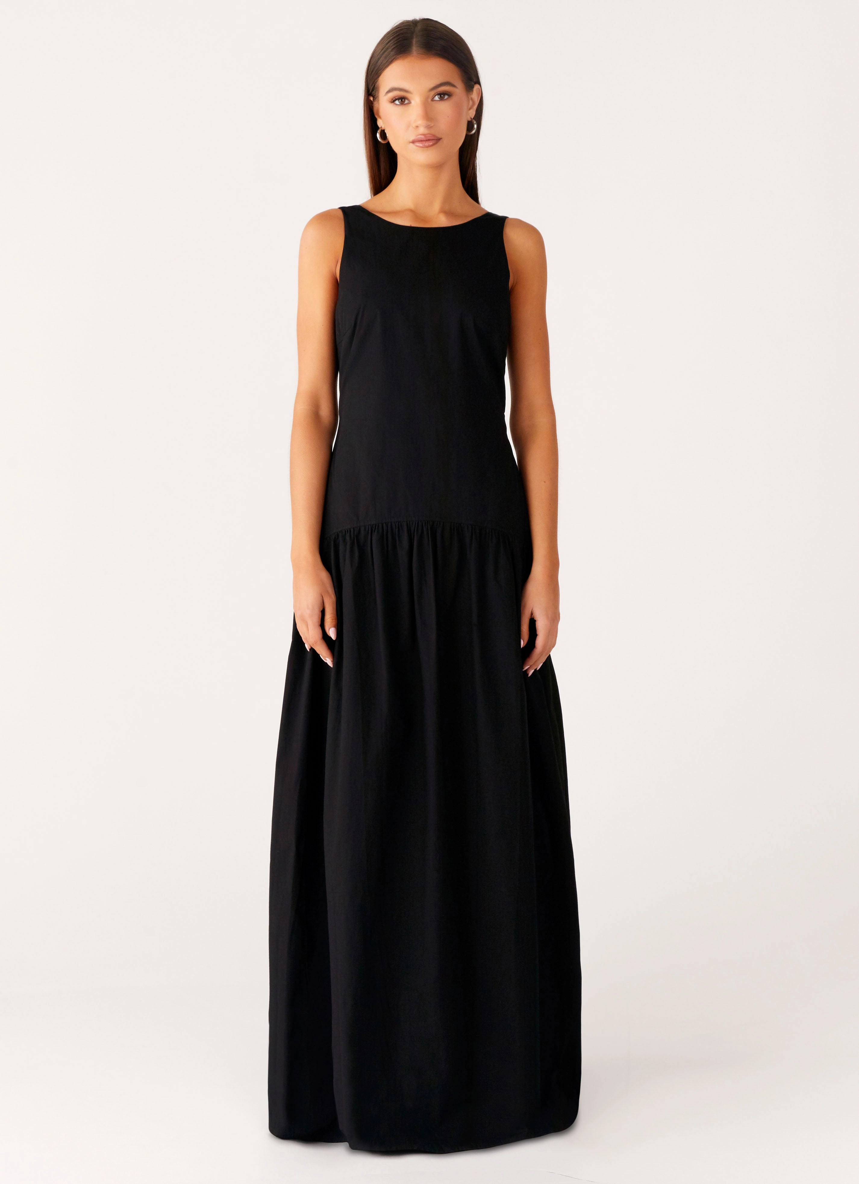 Morena Maxi Dress - Black Day Chic